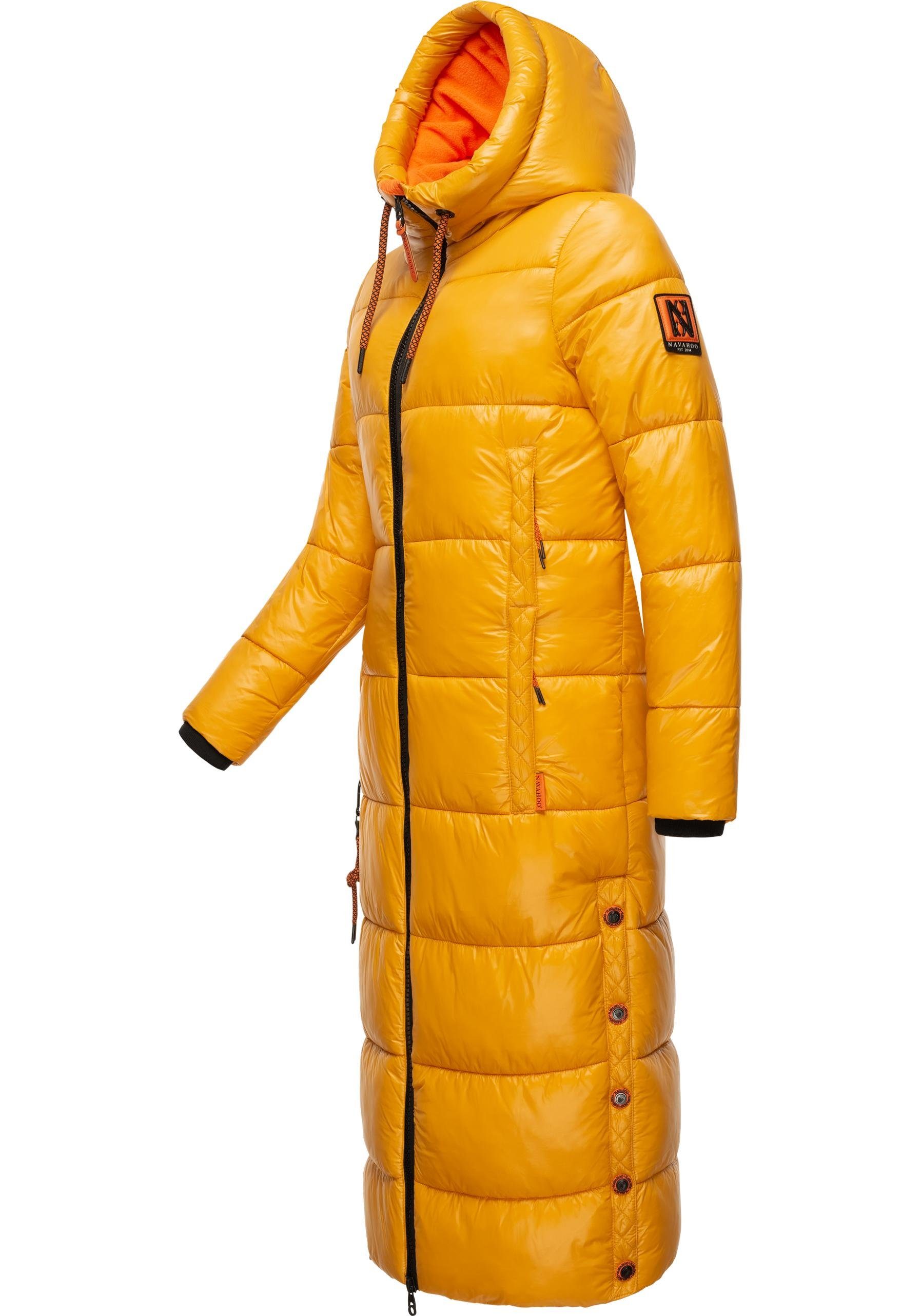 Navahoo Steppmantel Schmuseengel warm gefütterte Winter Steppjacke mit Kontrastdetails