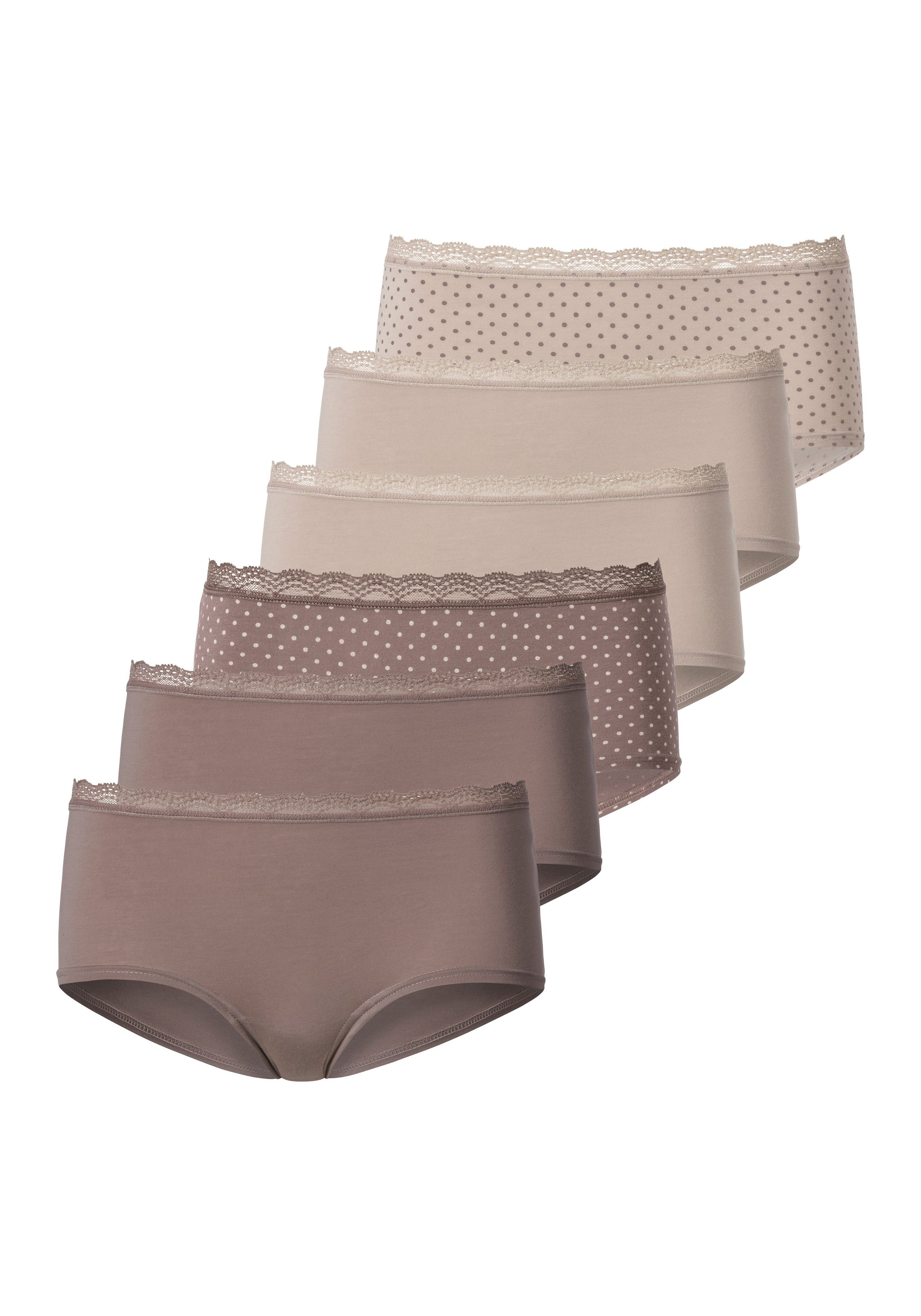 Vivance by Lascana Hüftpanty (Packung, 6-St) angenehm elastische Qualität