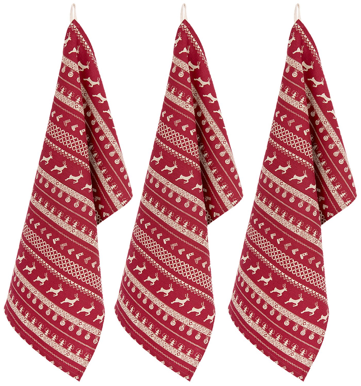 Clayre & Eef Geschirrtuch Nordic Christmas, günstig online kaufen