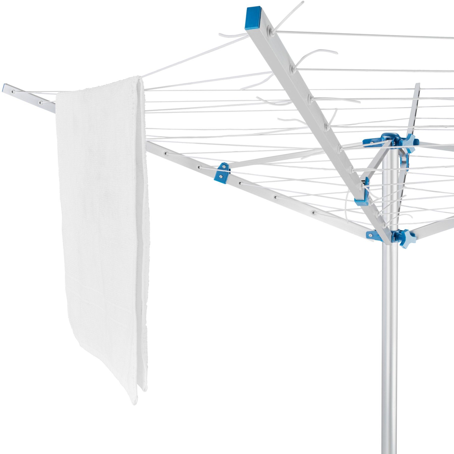 tectake Wäschespinne Mobile Wäschespinne aus Aluminium, wetterfest