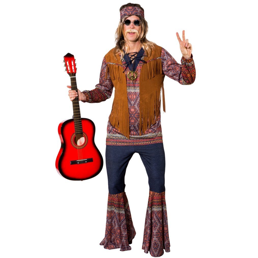 Orlob Hippie-Kostüm 70er Jahre Verkleidung für Herren