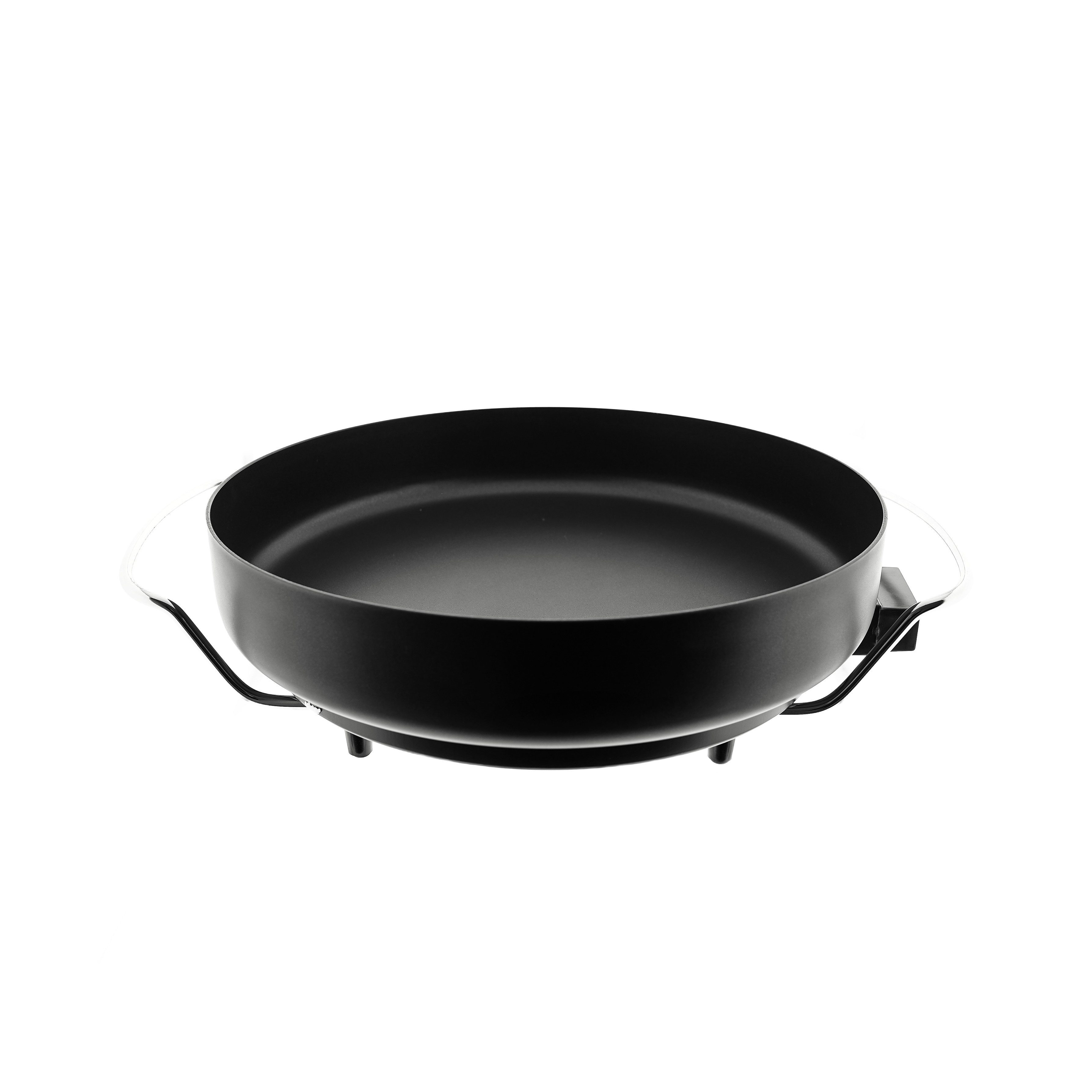 COFI 1453 Elektrische Pizzapfanne Elektrische Multifunktionspfanne Grillpfanne 40 x 7 cm Schwarz