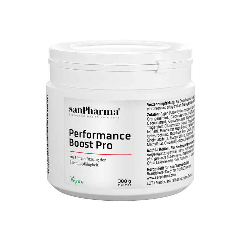 sanPharma Körperpflegemittel Performance Boost Pro Leistungsfähigkeit Sport Energie Vitamine, 1-tlg., 300 g Inhalt