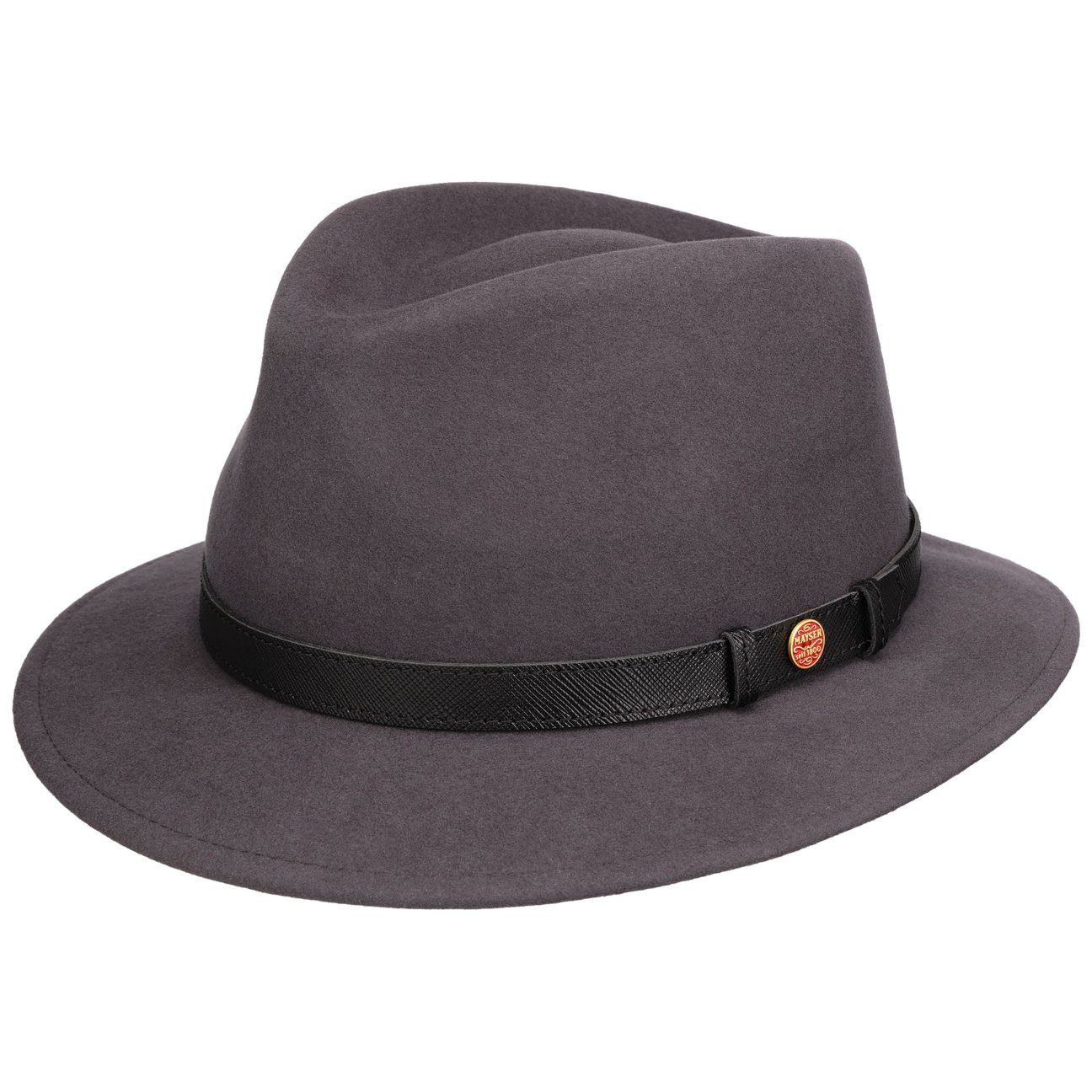 Mayser Filzhut (1-St) Wollfilzhut mit Lederband, Made in the EU