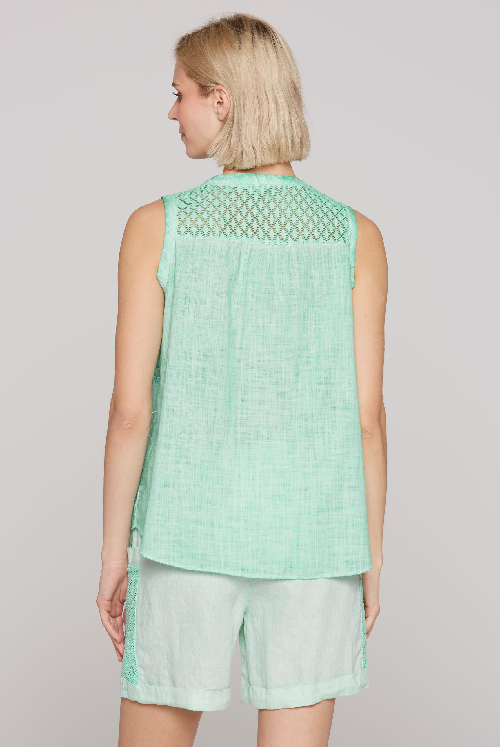 SOCCX Blusentop SOCCX Ärmellose Bluse mit günstig online kaufen