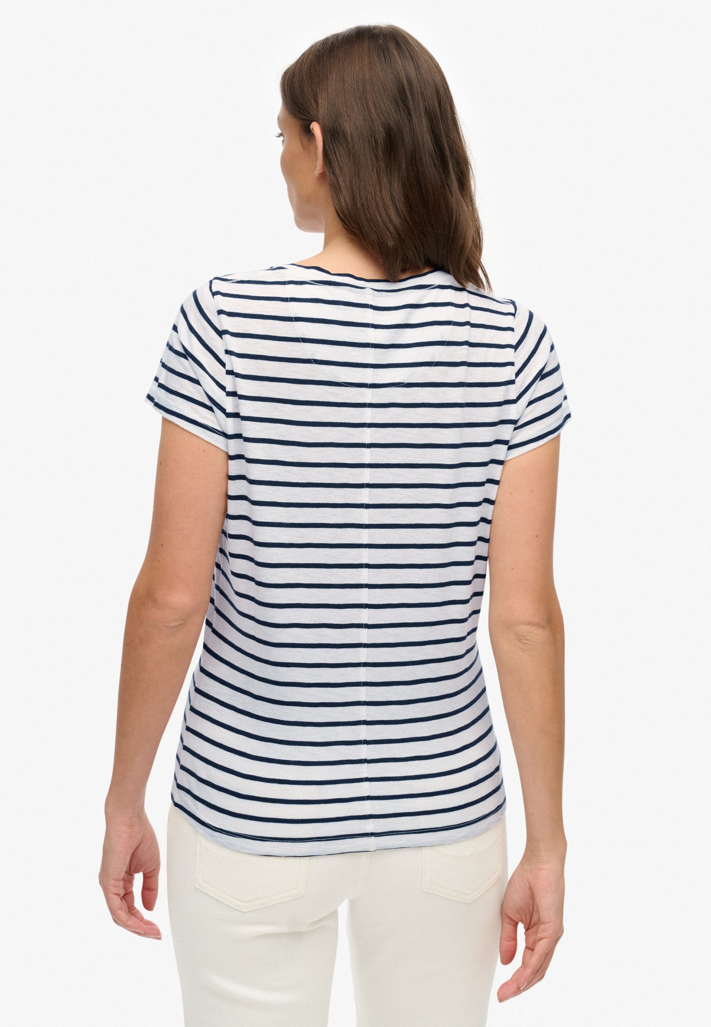 Superdry T-Shirt STUDIOS SCOOP NECK TEE Baumwollmischung, regular fit – Bild 5 von 5
