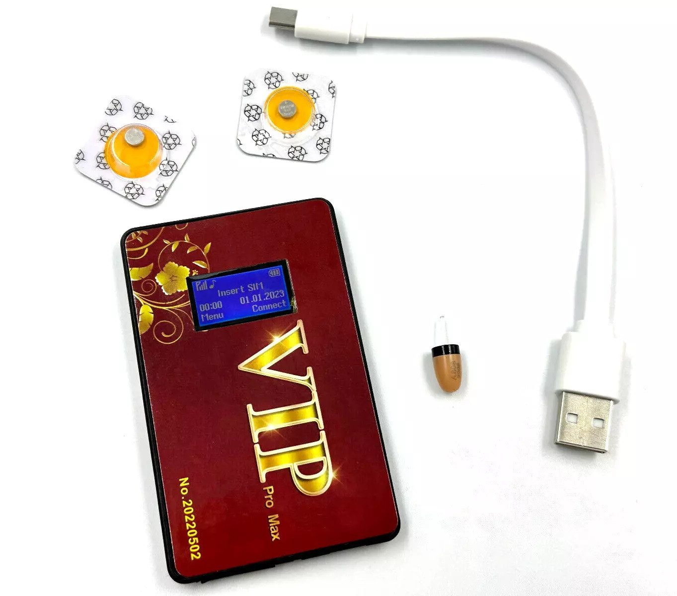 SpionProfi Gsm Sim Headset Mini Kopfhörer Hörer Prüfung Headset (Mini Spy Headset Set Hörer Kopfhörer Spionage Prüfung Schule Test)