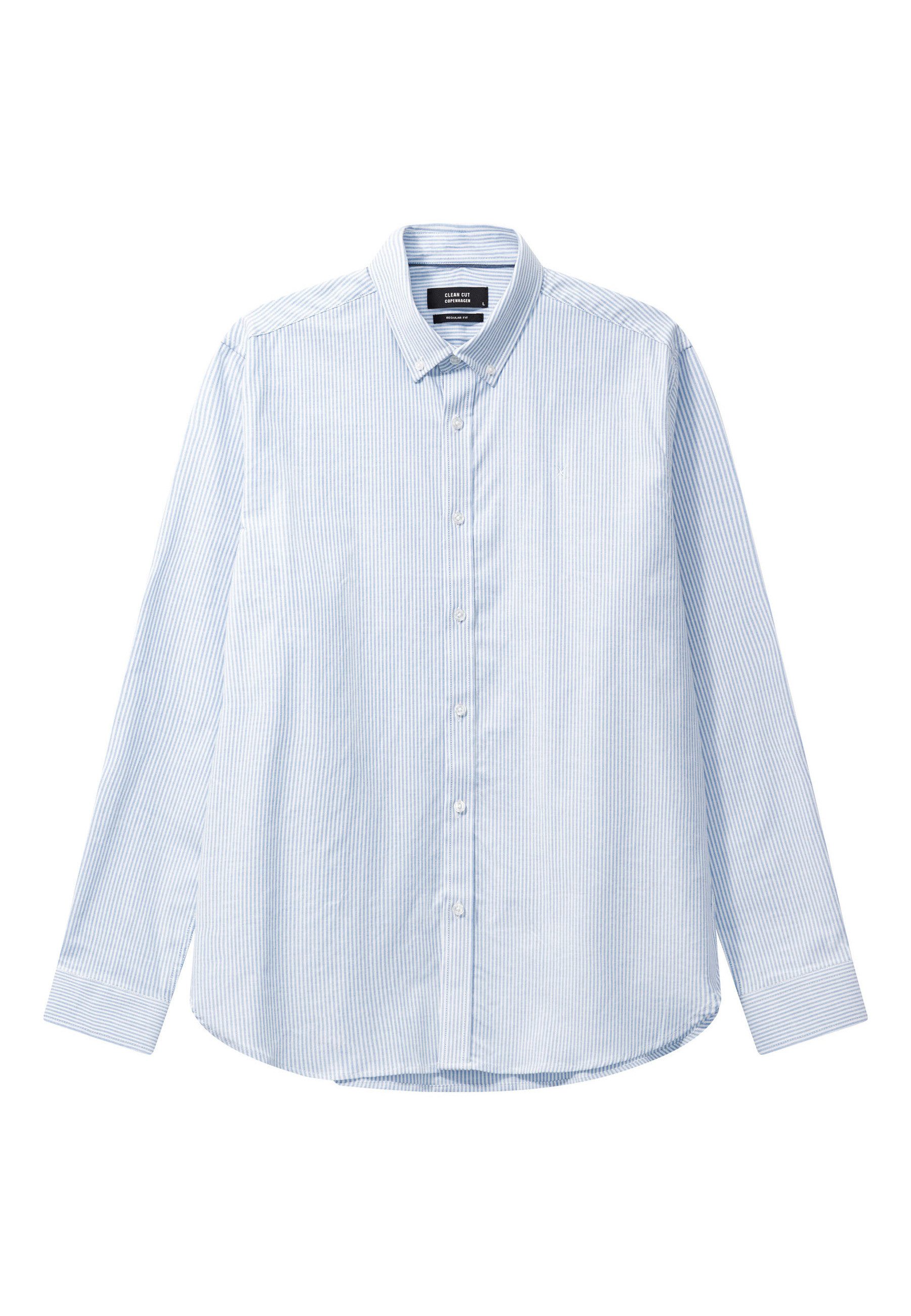 Clean Cut Copenhagen Langarmhemd Clean Cut Copenhagen Oxford Stretch Stripe L/S (1-tlg)
