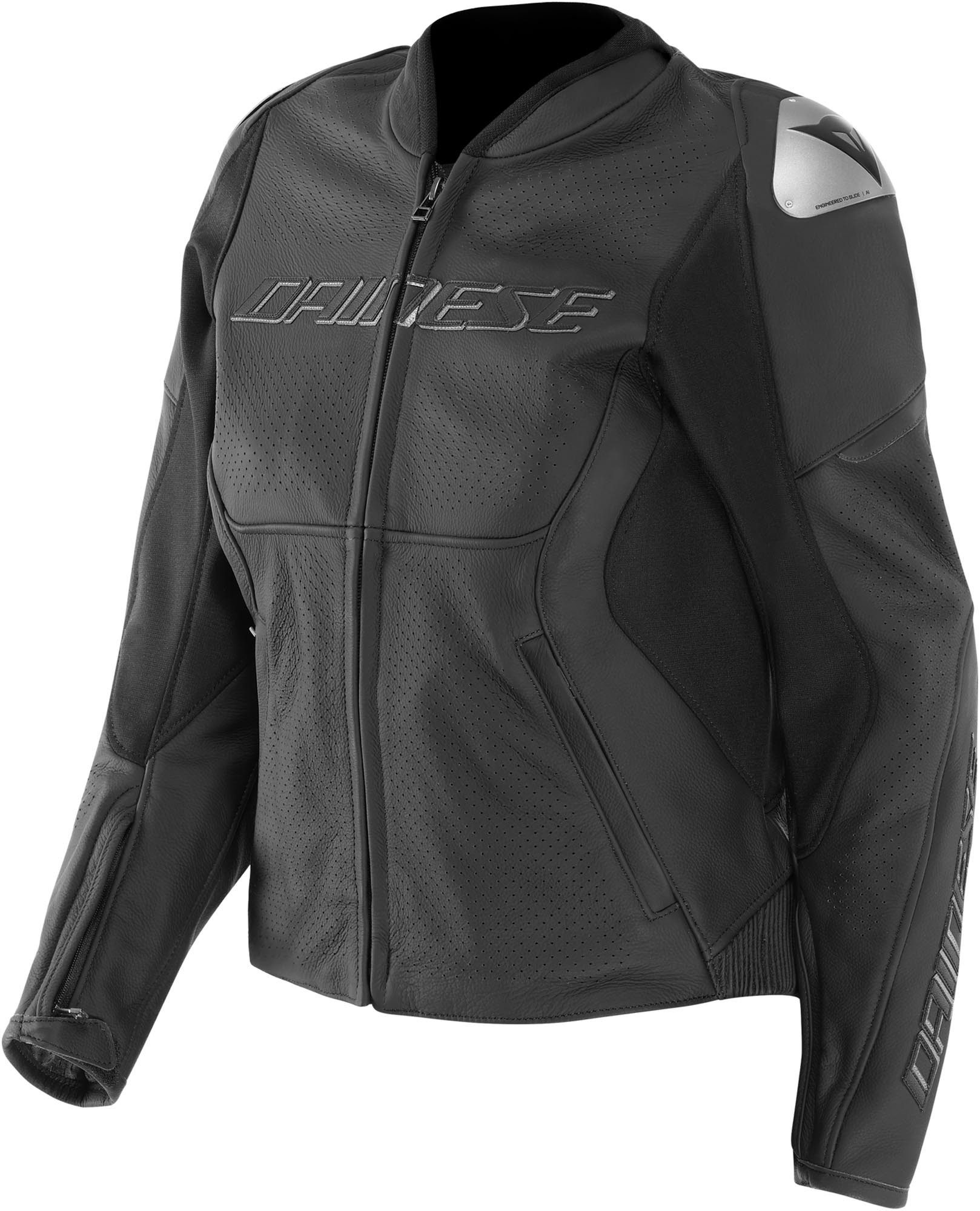 Dainese Motorradjacke Racing 5 perforierte Damen Motorrad Lederjacke perforiert