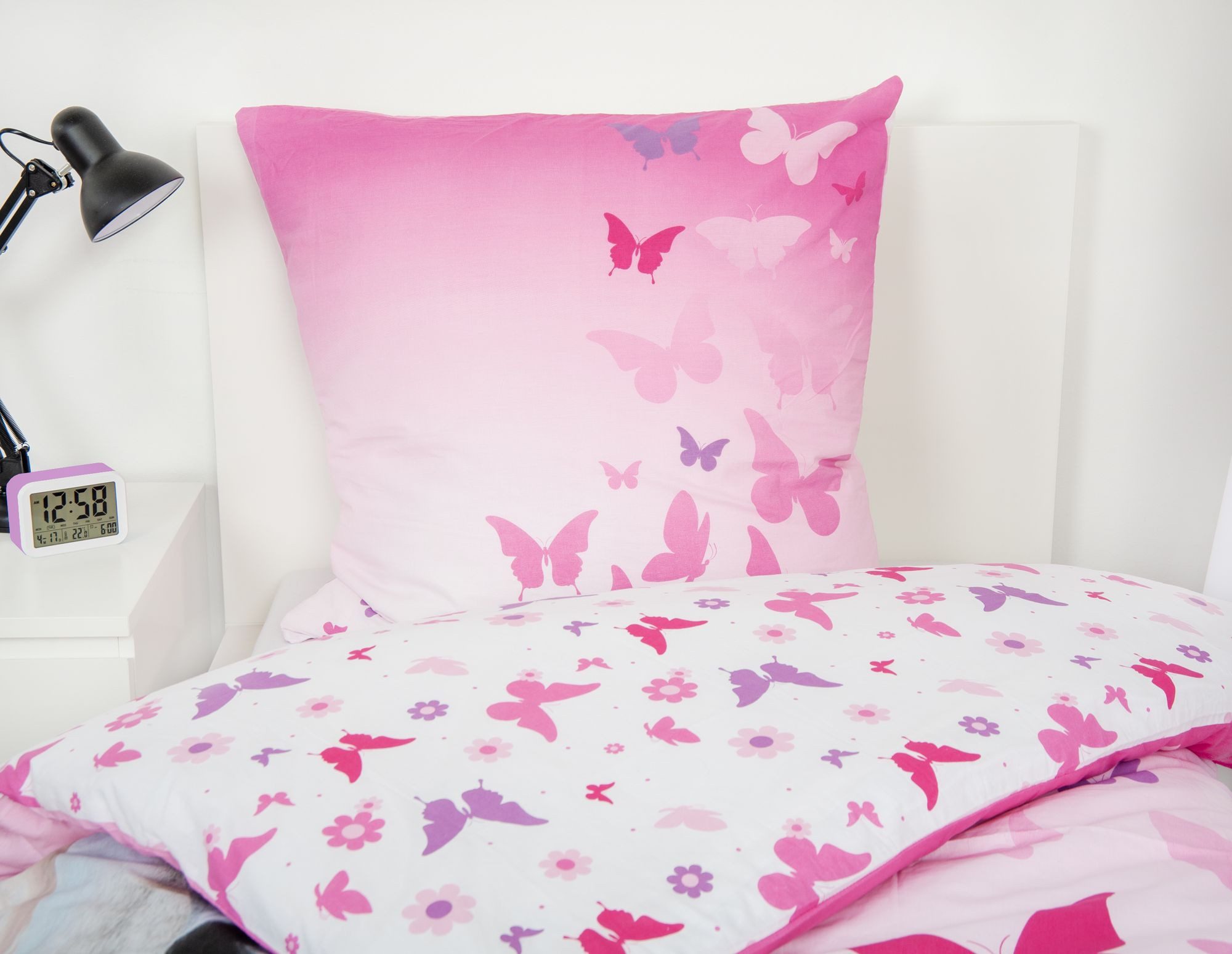 Herding Kinderbettwäsche Herding Bettwäsche mit Pferd weiß Butterfly 135 x günstig online kaufen