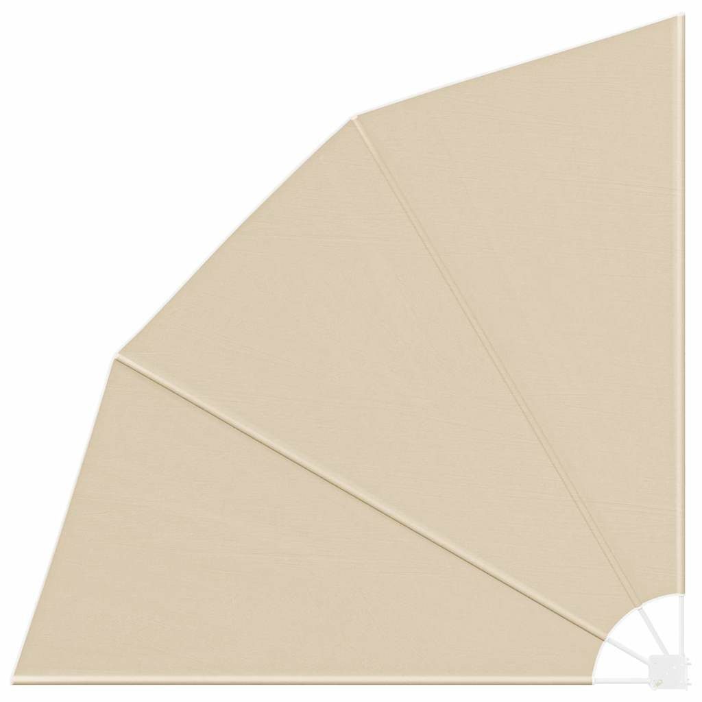 vidaXL Balkonsichtschutz Balkon Sichtschutz Beige 210 x 210 cm Polyester (1-St)