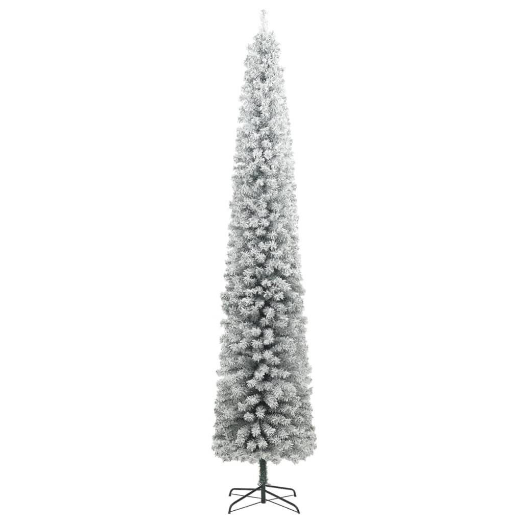 mit Weihnachtsbaum Kugeln Schnee Schlank LEDs 300 300 vidaXL Künstlicher Weihnachtsbaum cm