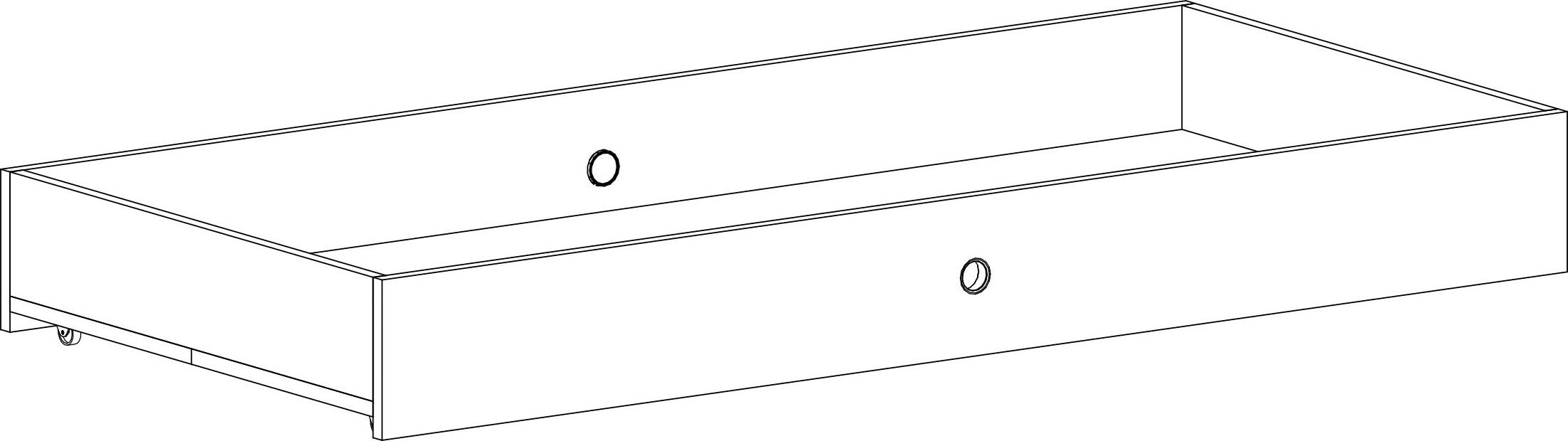 Arthur Berndt Thilo bed drawer, Made in Germany