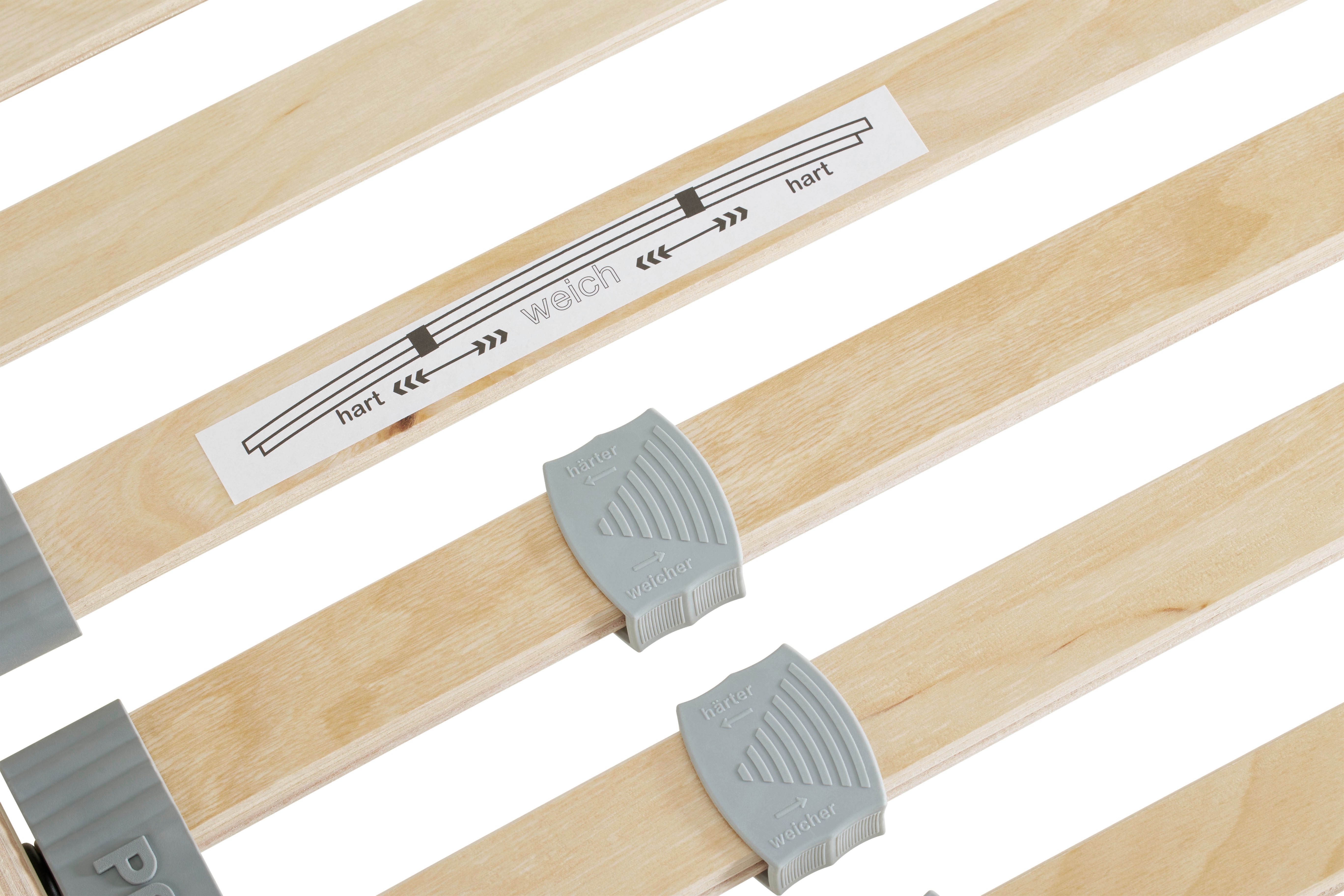 Lattenrost COMFORT in verschiedenen Größen, montiert, Härteverstellung, PAIDI, Kopfteil nicht verstellbar, Fußteil nicht verstellbar, besonders langlebig und stabil, 5 Jahre Garantie, 120 Kg Tragkraft