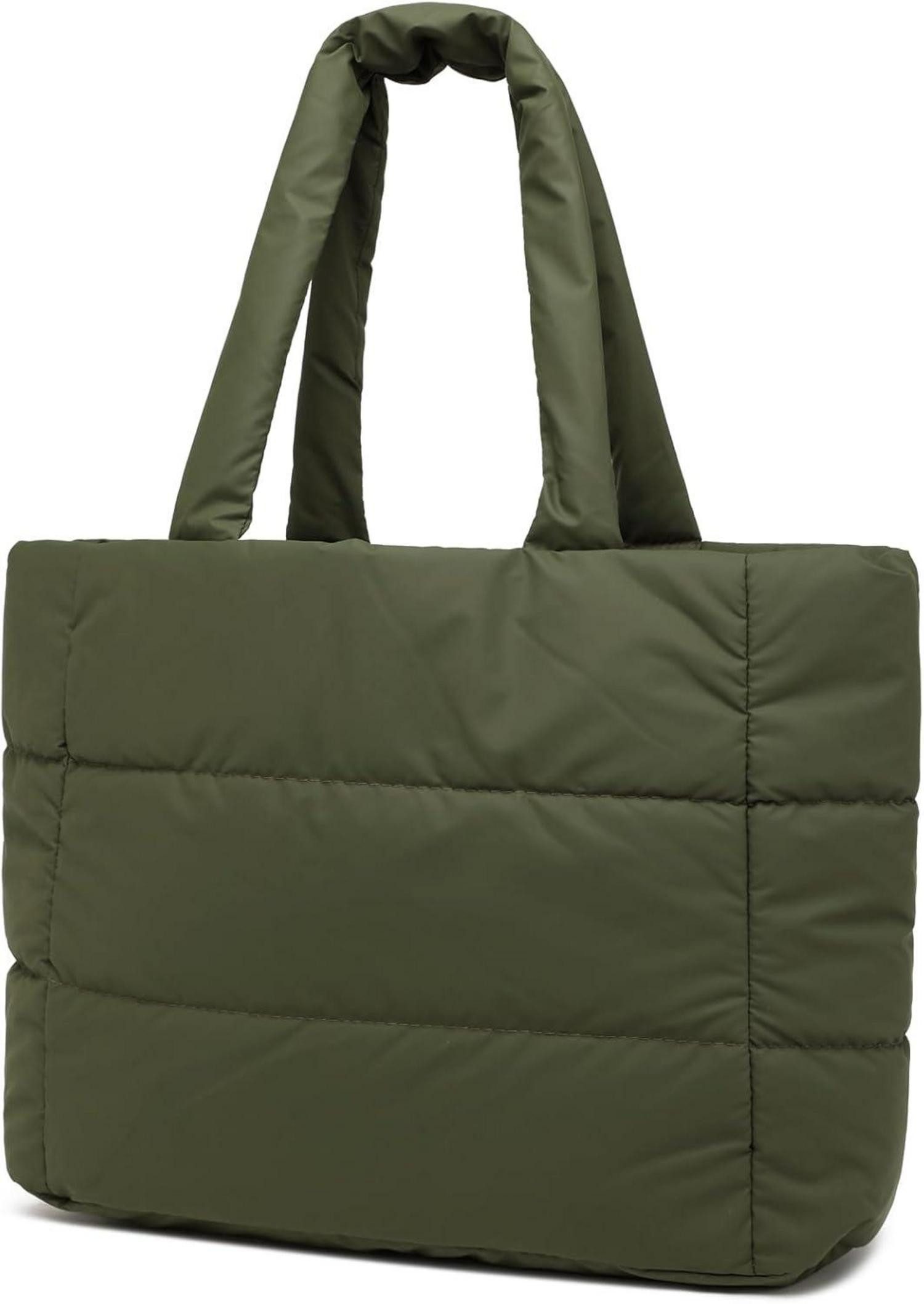 Handtasche Damen Puffer Bag Elegant Schultertasche Groß Handtasche Stepptasche