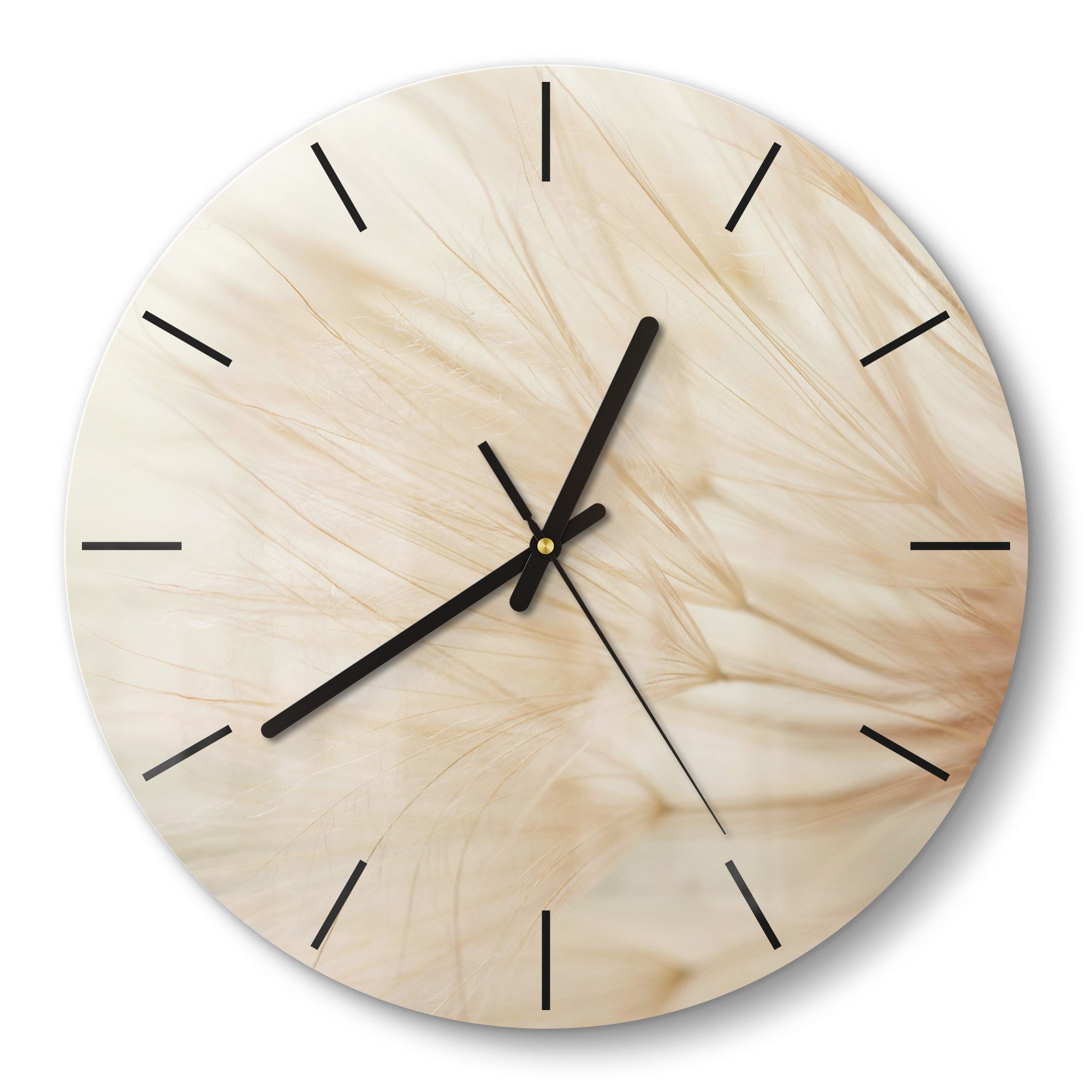 DEQORI Wanduhr 'Zarte Natur' (Glas Glasuhr günstig online kaufen