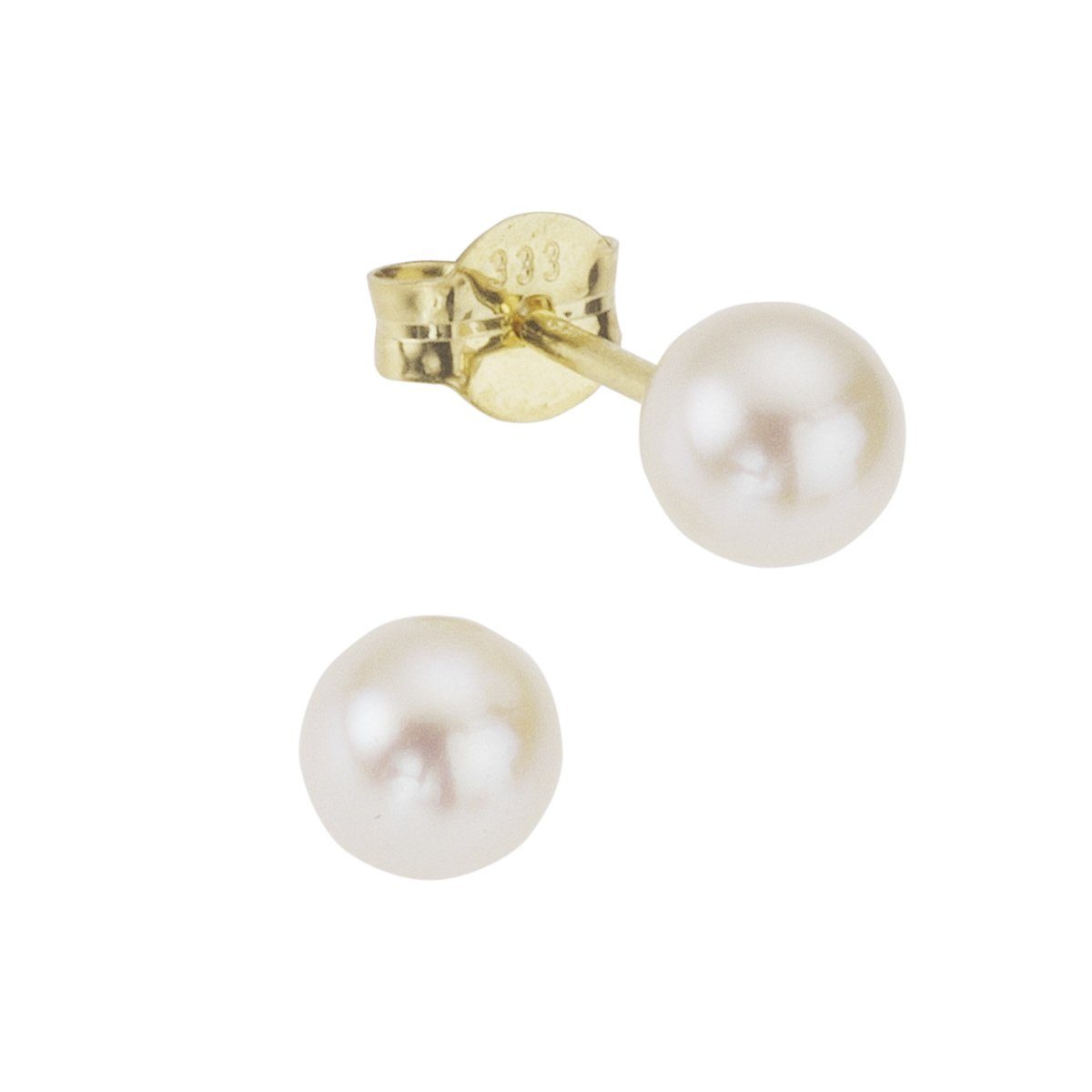 Paar Ohrstecker 375/- Gelbgold Perle