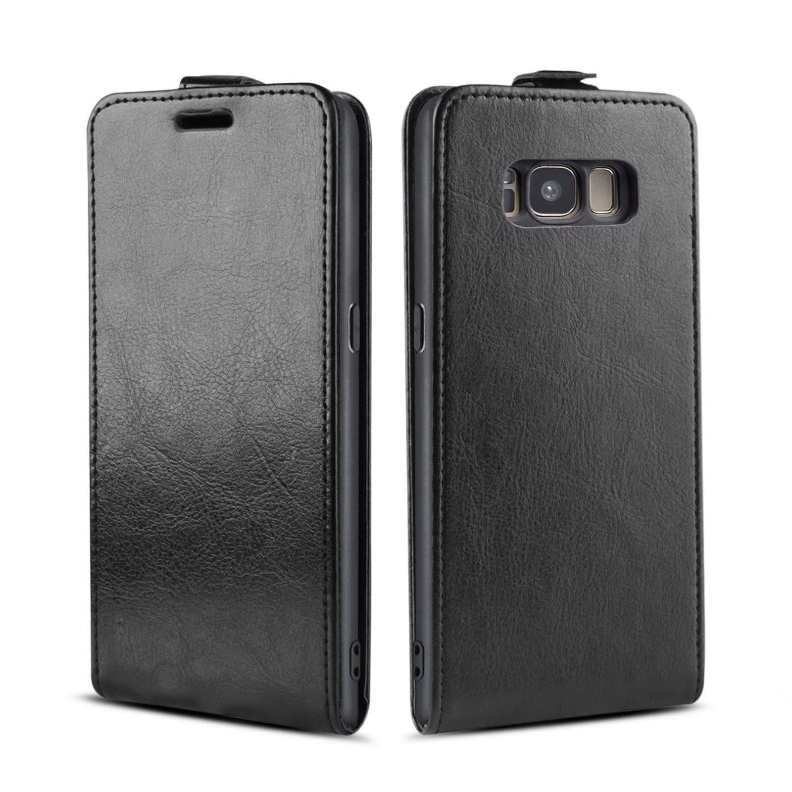 Tec-Expert Handyhülle Klapp Hülle für Samsung Galaxy S8 5.8 Zoll, 5.8", Tasche Klapphülle Case mit Kartenfach Fliphülle vertikal