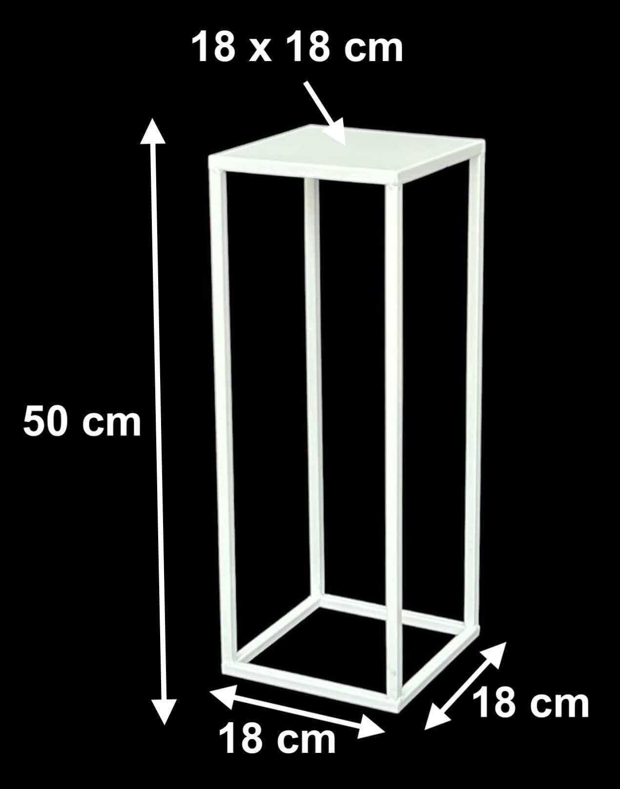 DanDiBo Blumenhocker Metall Weiß Eckig 50 günstig online kaufen