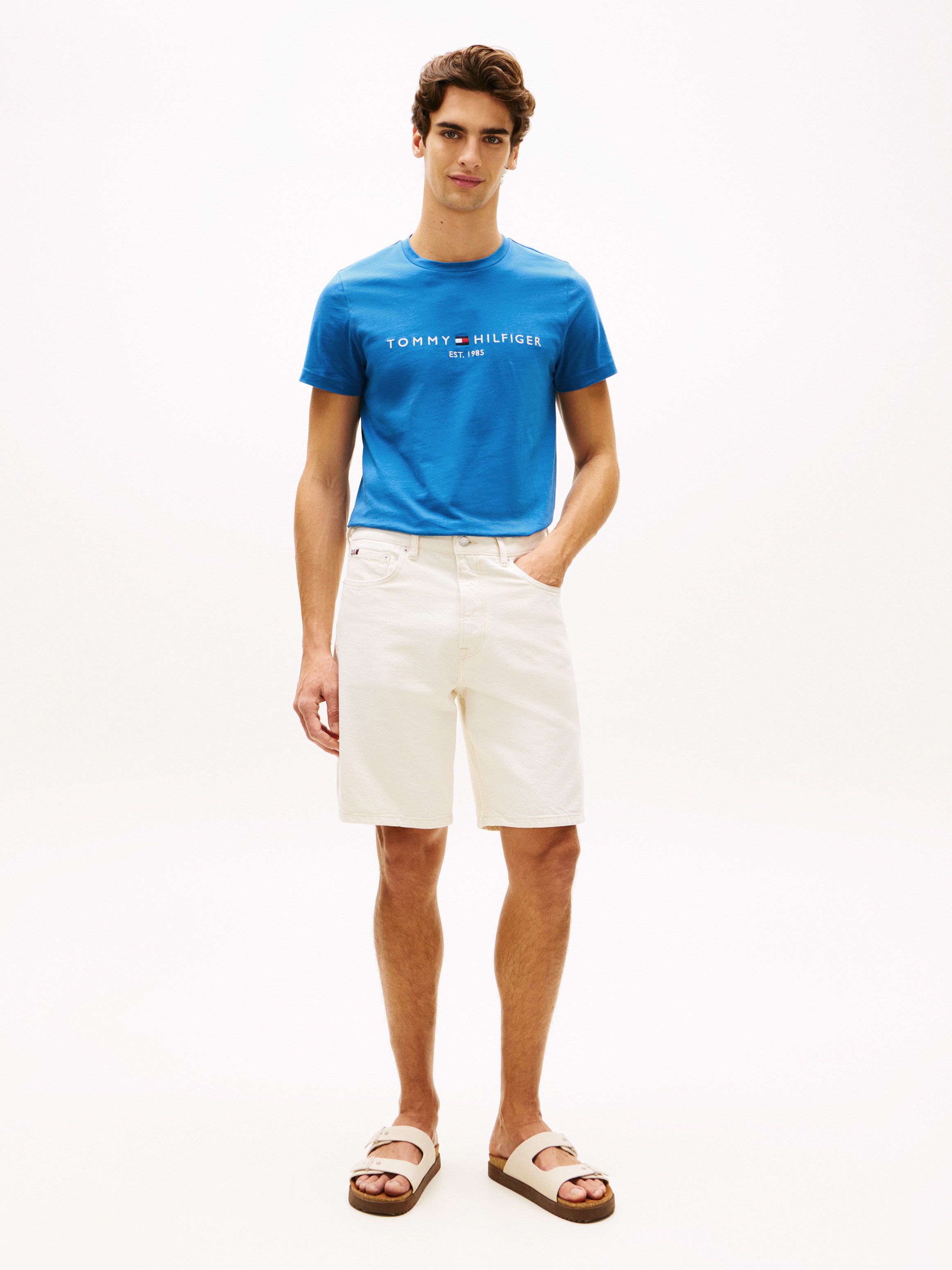 Tommy Hilfiger T-Shirt TOMMY LOGO aus reiner Baumwolle