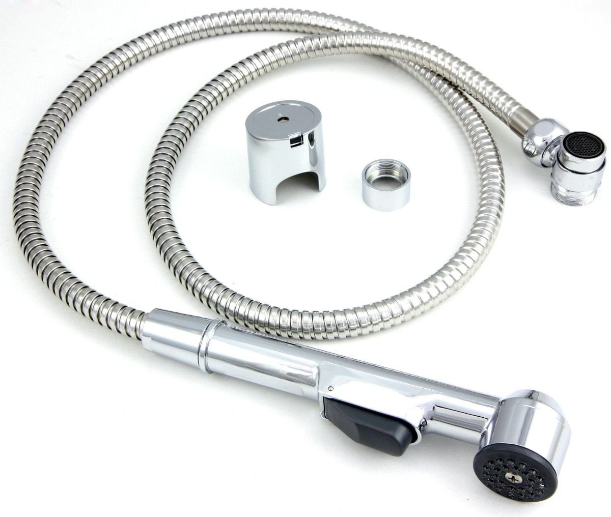 Tuganna Duschbrause Waschbeckenbrause TWB17A, Bidet Brause-Set Chrom, Brauseschlauch 1,25 m lang