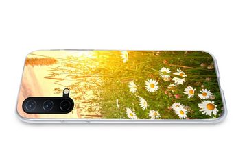 MuchoWow Handyhülle Blumen - Gänseblümchen - Natur - Sonne - Horizont, Phone Case, Handyhülle OnePlus Nord CE 5G, Silikon, Schutzhülle