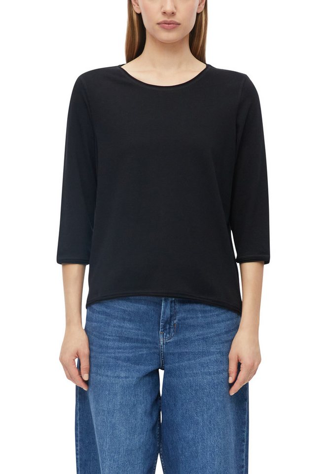 s.Oliver Rundhalsshirt 7/8-Arm Sommershirt mit Rundhals