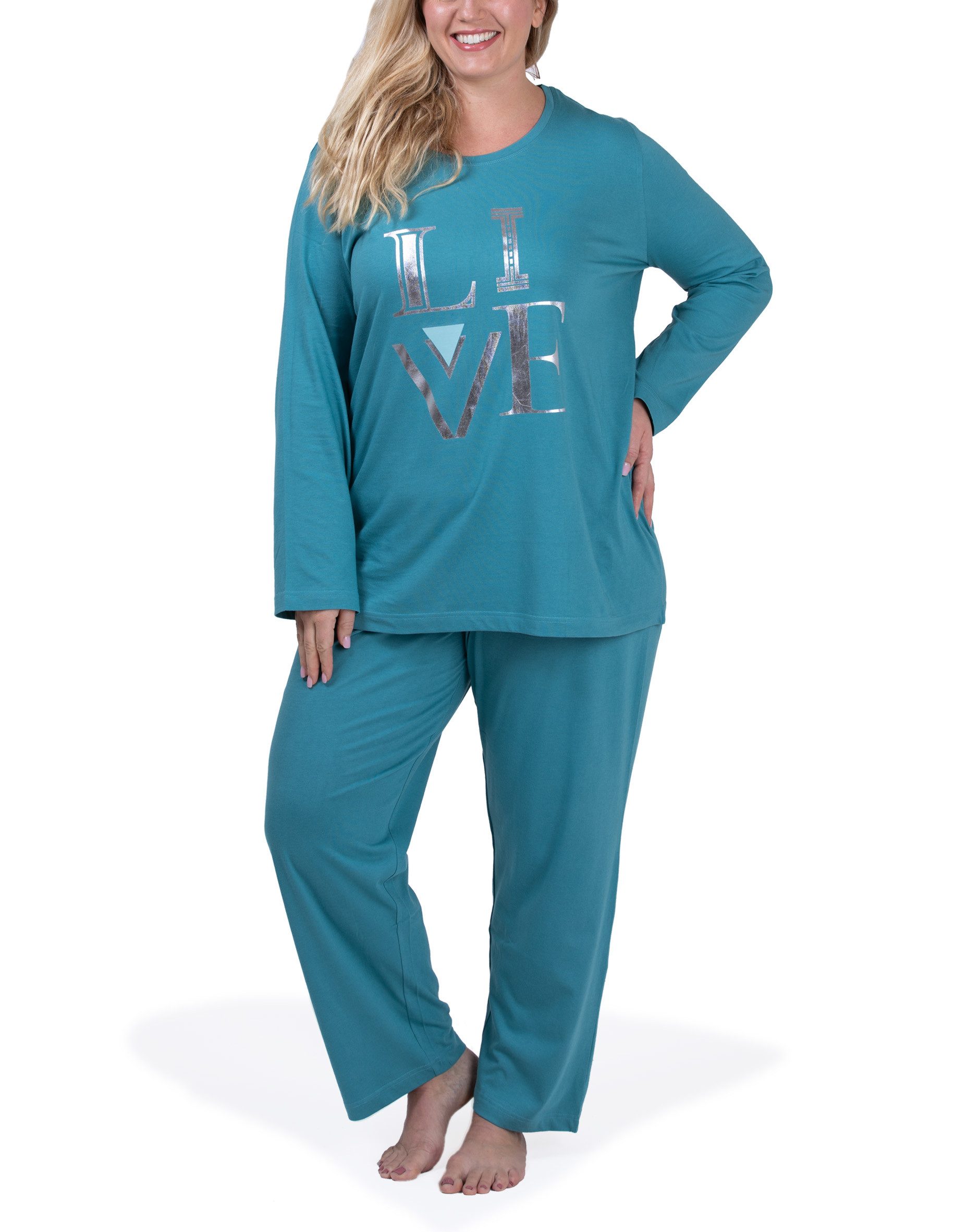 Moonline Pyjama Pyjama in großen Größen günstig online kaufen