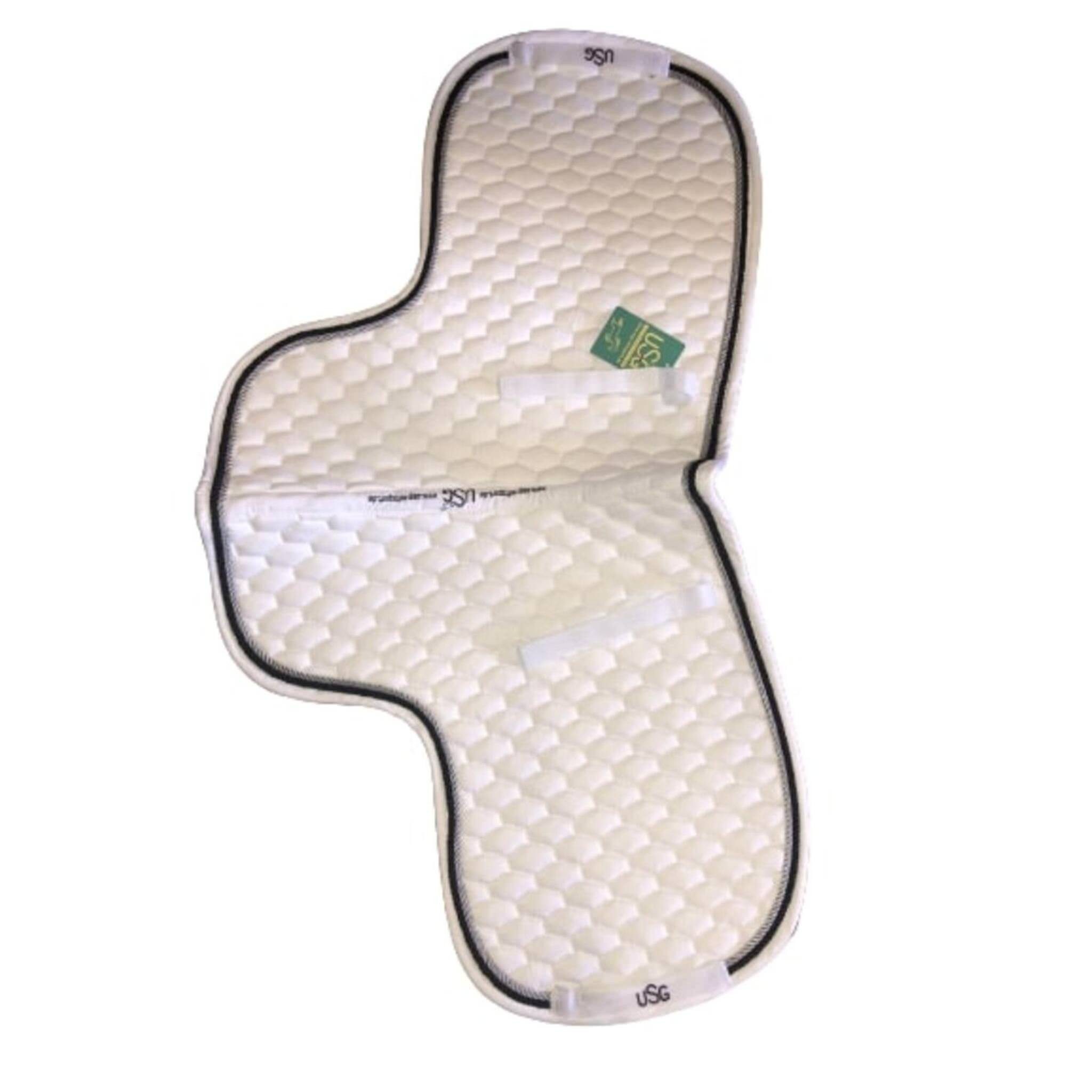 USG Pferde-Satteldecke 9753 USG Baumwoll Satteldecke Warmblut VS weiß/schwarz