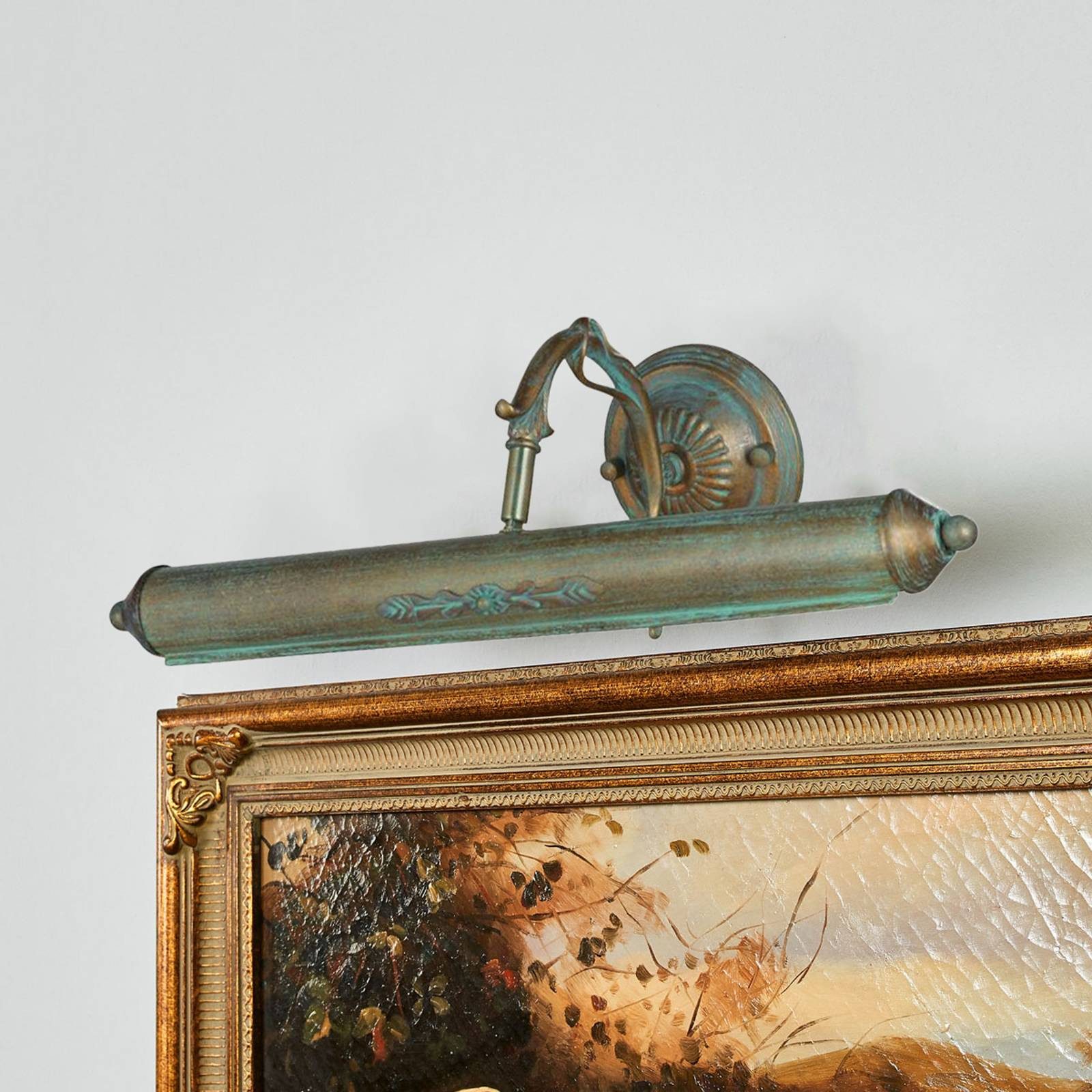 Lindby Bilderleuchte Kalea, Metall, Bronze IP20, 2 x 40 W günstig online kaufen