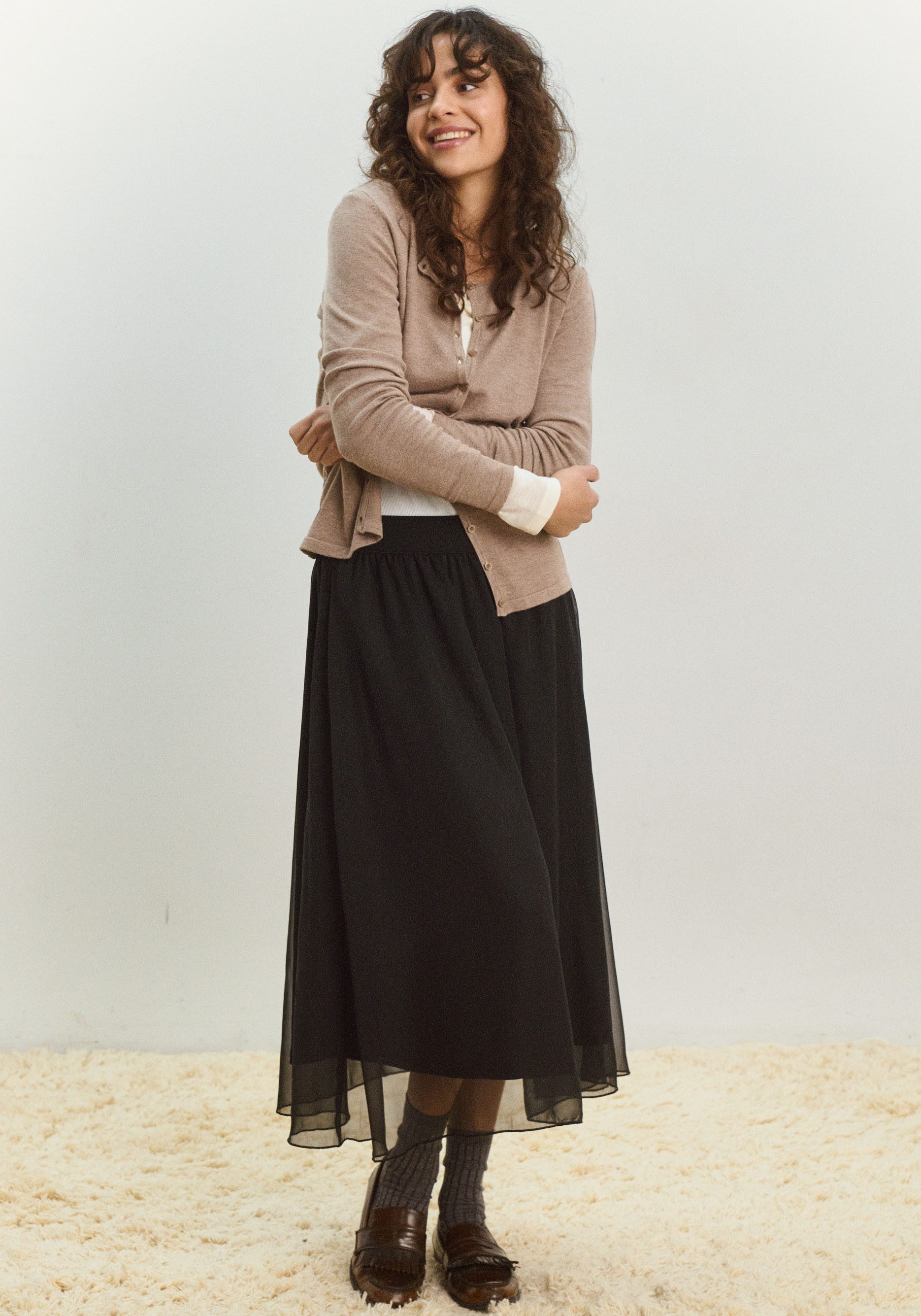 Saint Tropez Strickjacke A8661, MilaSZ R-Neck Cardigan Viskosemischung, Classic fit