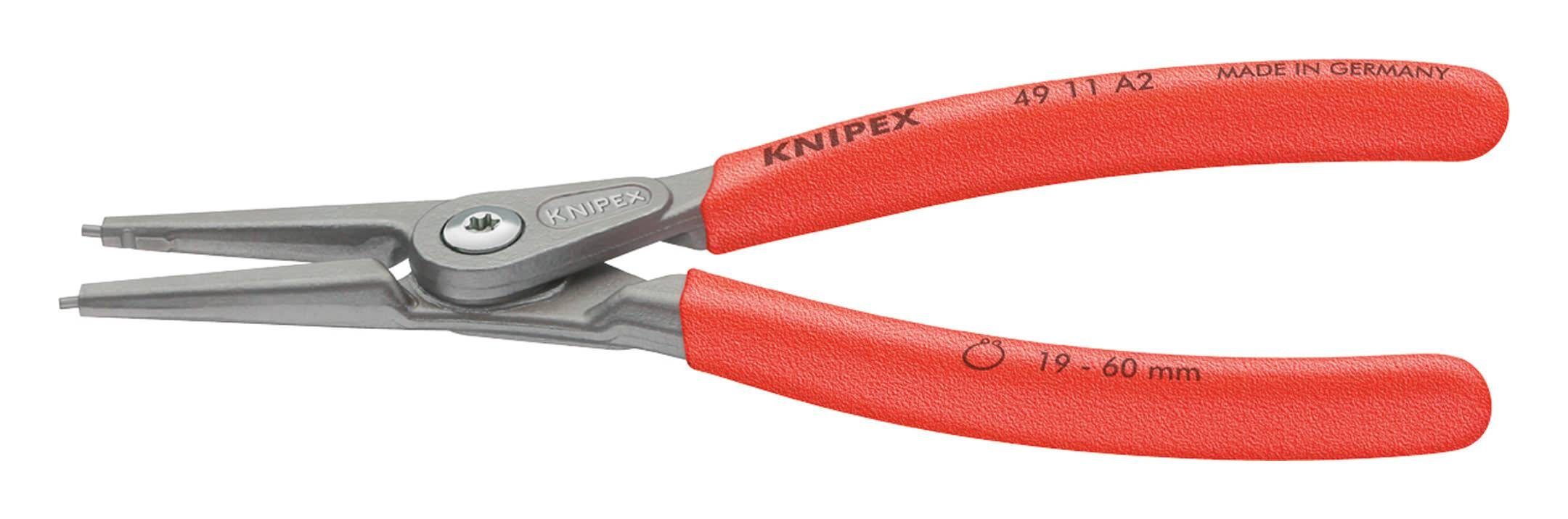 Knipex Sicherungsringzange, Gerade A 3 mit Feder