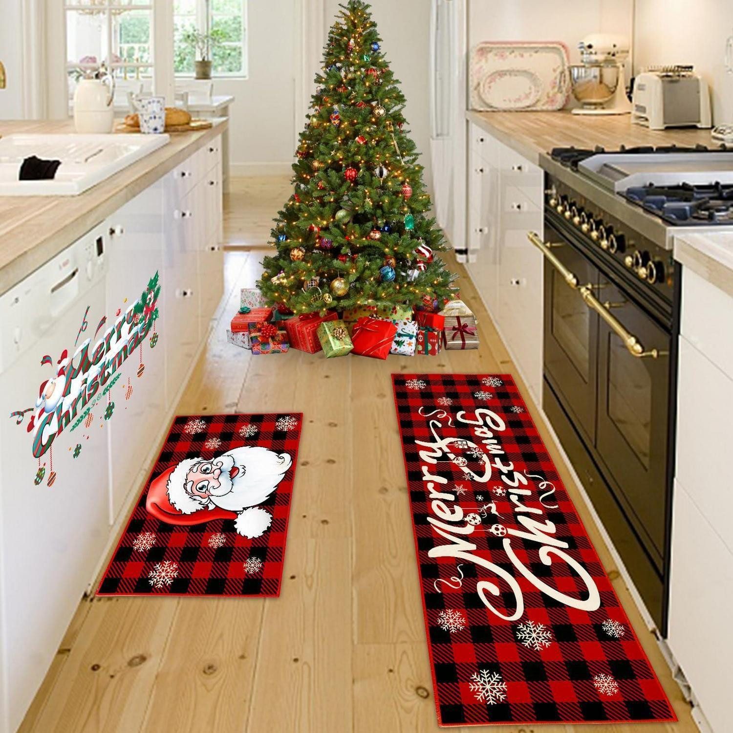 LuxusKollektion Fußmatte Weihnachts Teppich 40x60+40x120cm, rechteckig, Höhe: 5 mm