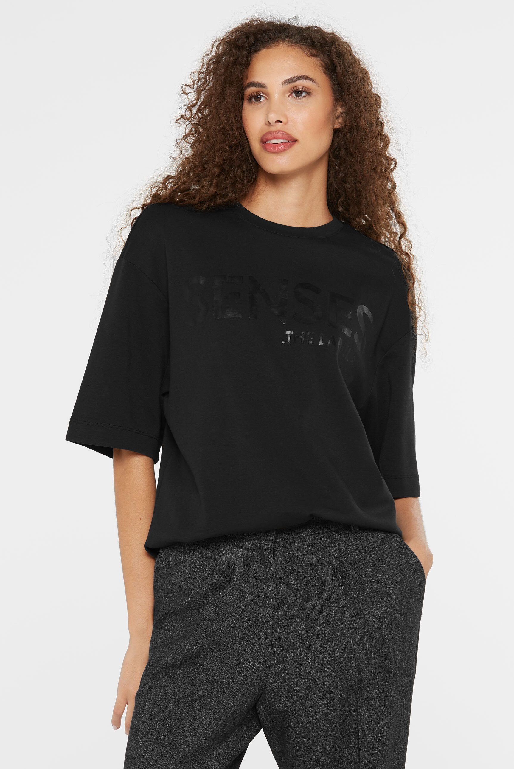 SENSES.THE LABEL Rundhalsshirt aus Baumwolle