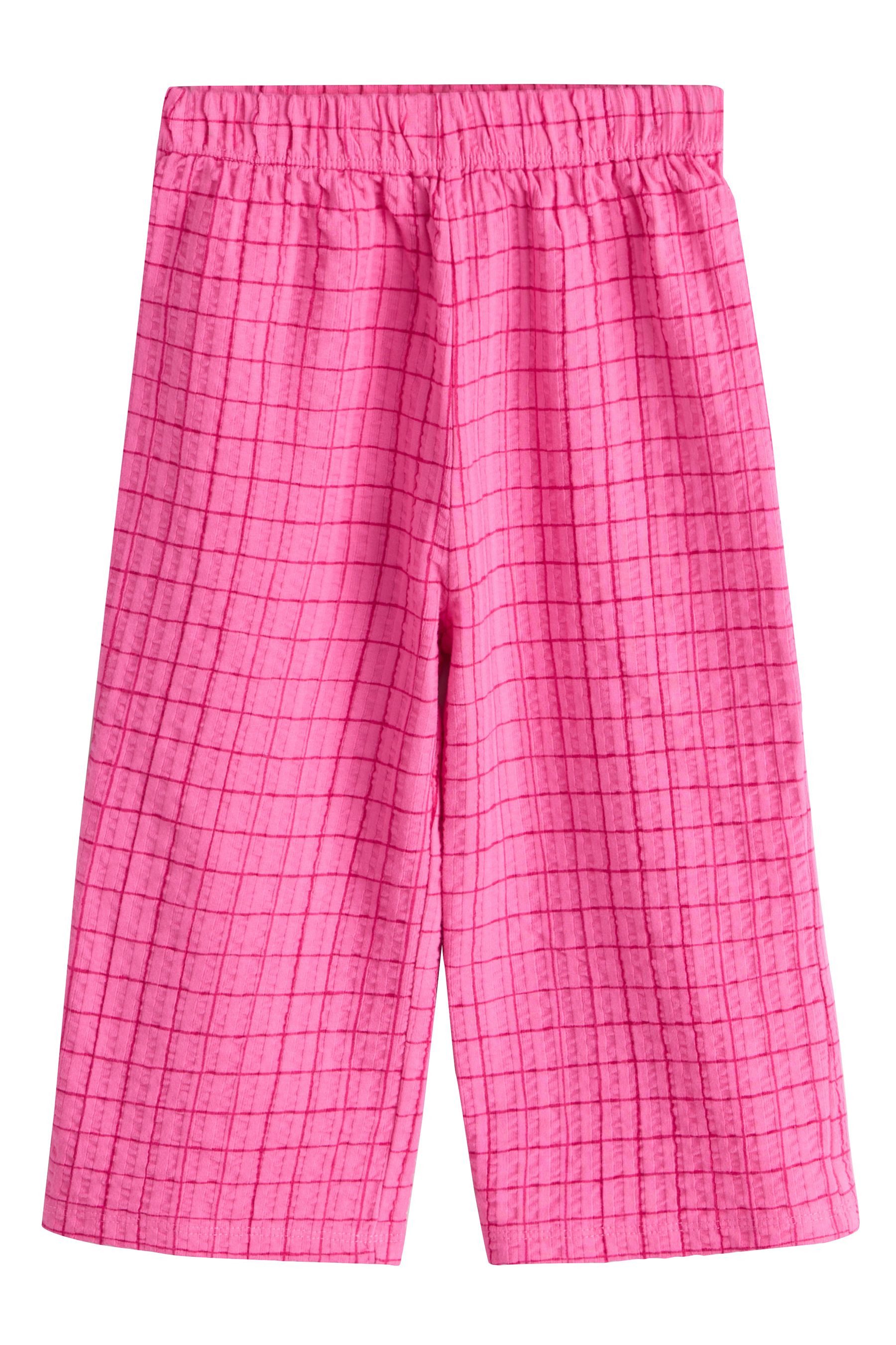 Next Palazzohose Strukturierte Hose mit weitem Bein (1-tlg)