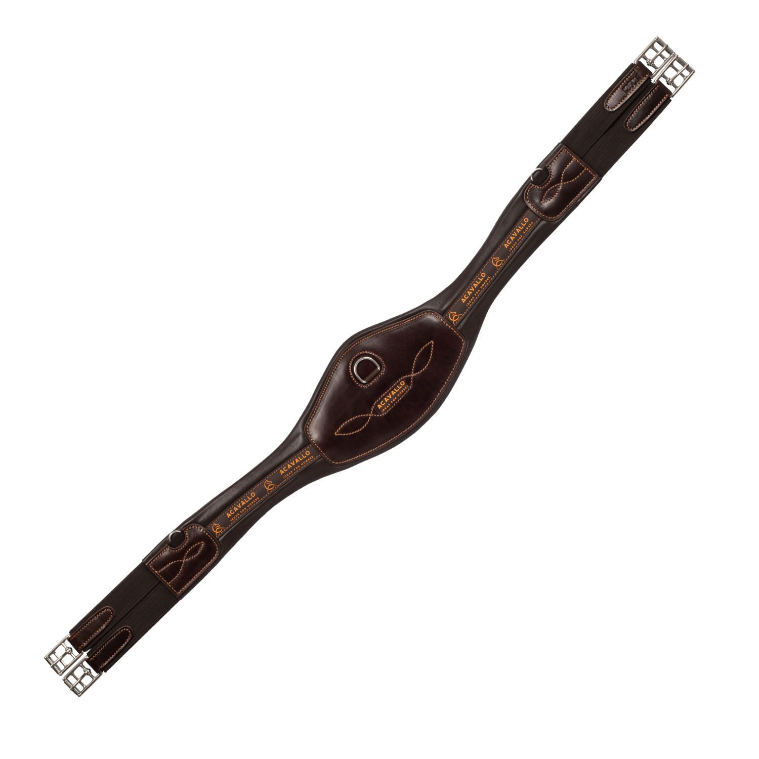 Sattelgurte Acavallo Anatomischer Langgurt Kalbsleder + Nylon