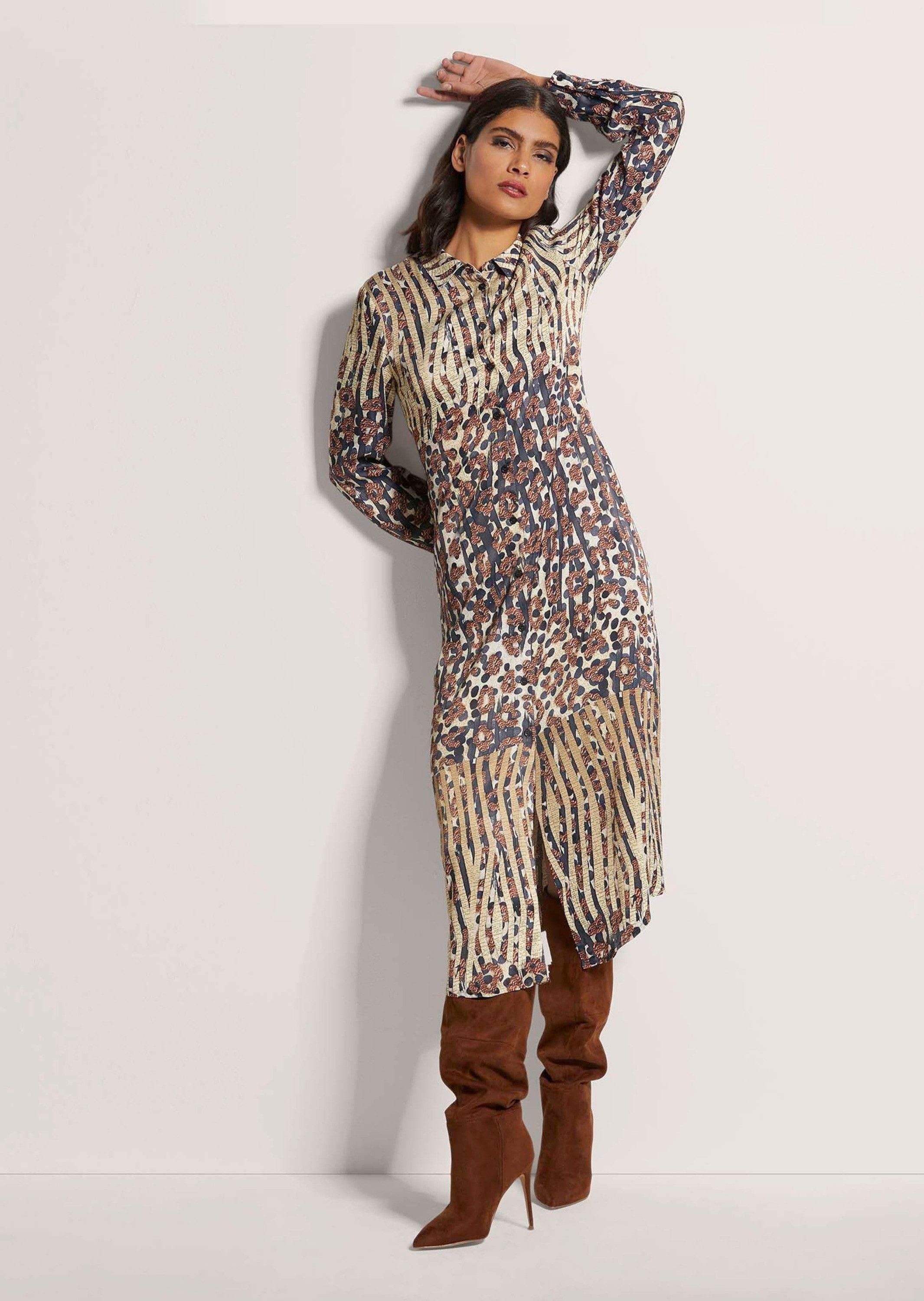 MADELEINE Maxikleid Bedrucktes Satinkleid günstig online kaufen