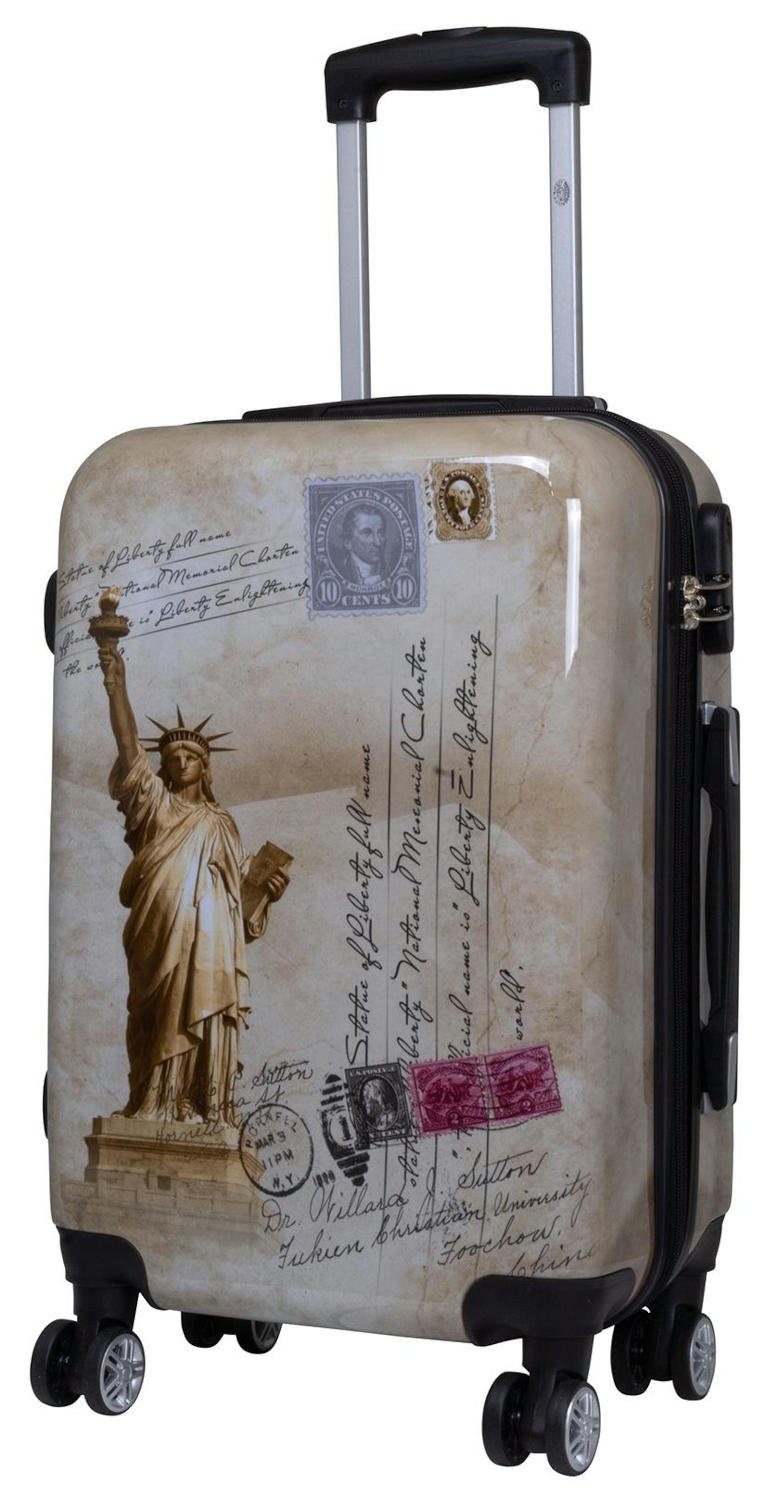 Warenhandel König Hartschalen-Trolley New York, 4 Rollen, mit Motiv, Dehnfa günstig online kaufen