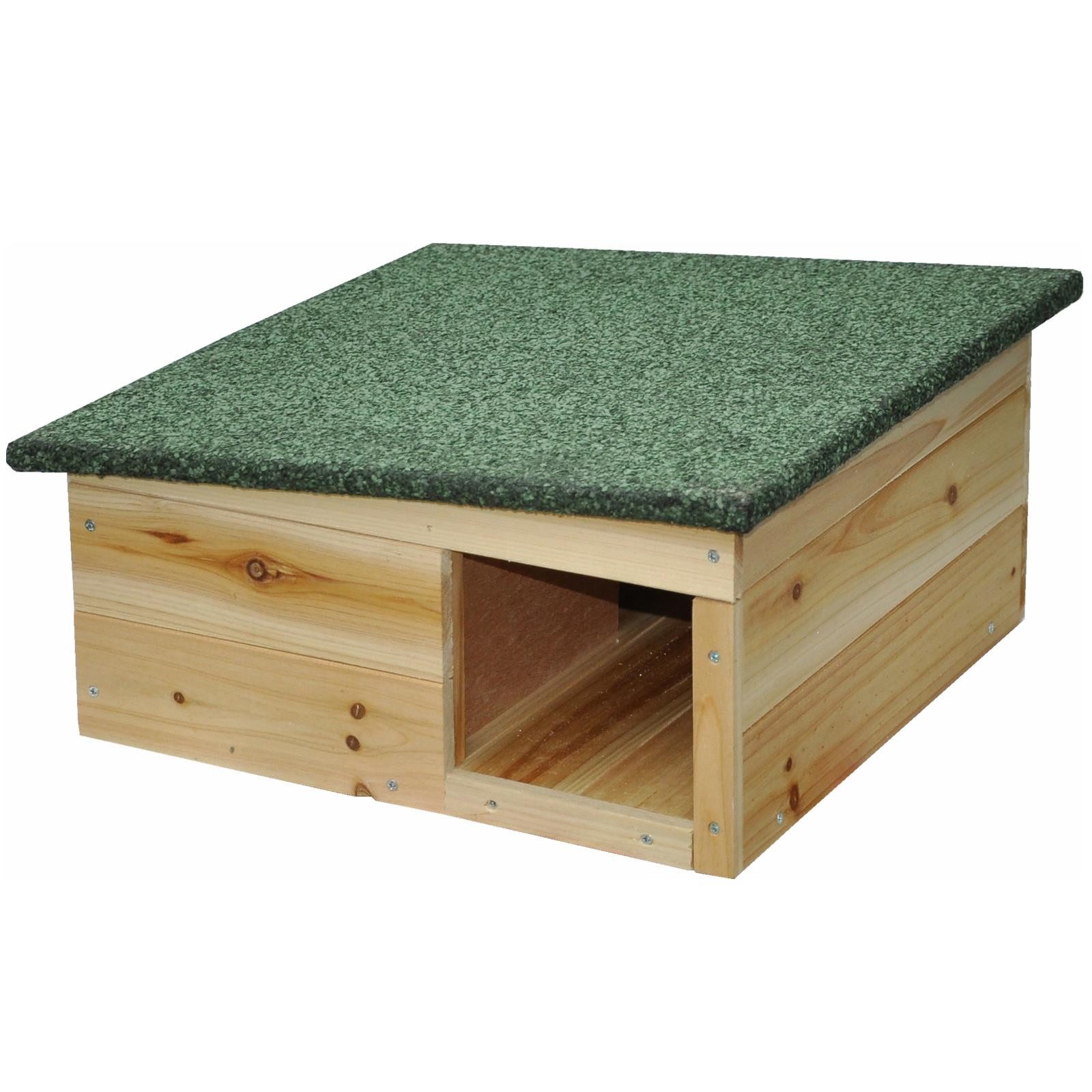nanook Kleintierkäfig Igelhaus Kleintierhaus natur 40 x 40 x 19 cm von nanook