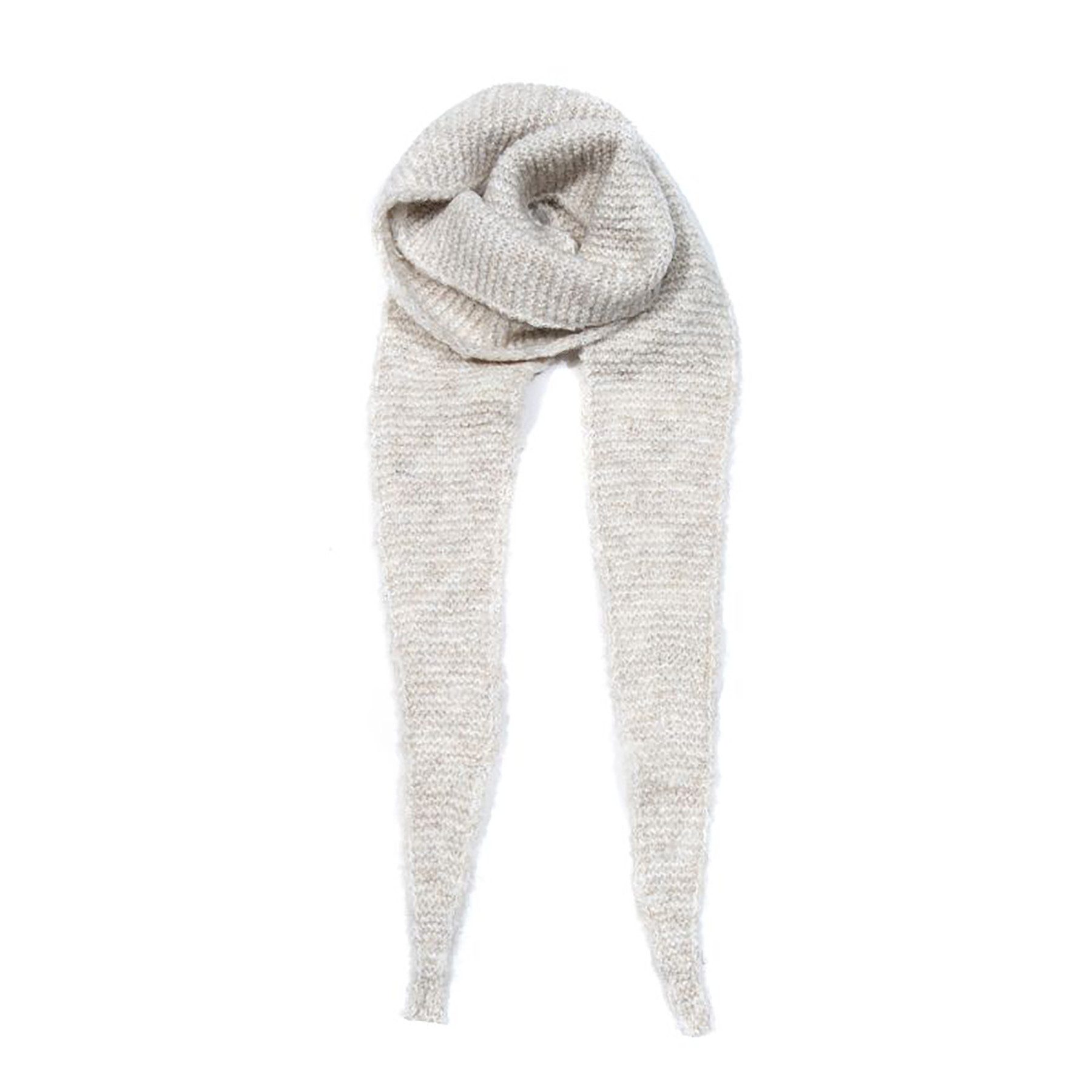 Faera Modeschal Markante Krausstrickoptik Spitze Enden für Damen, (1-St), Plastische Struktur, Weiche Haptik, Flexibel Drapierbar