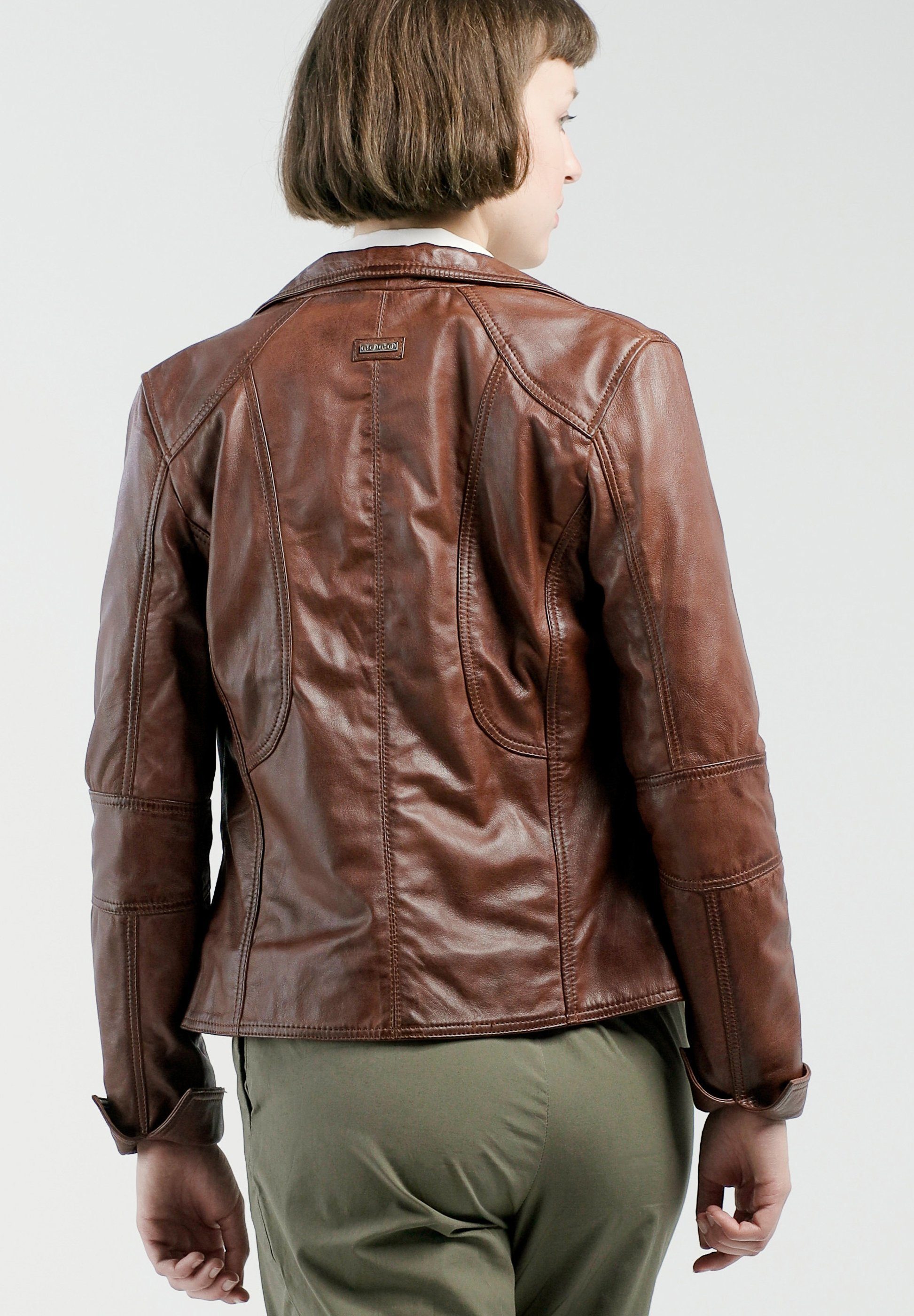 CBL Lederjacke MQ-43549 mit angesagtem Biker-Look