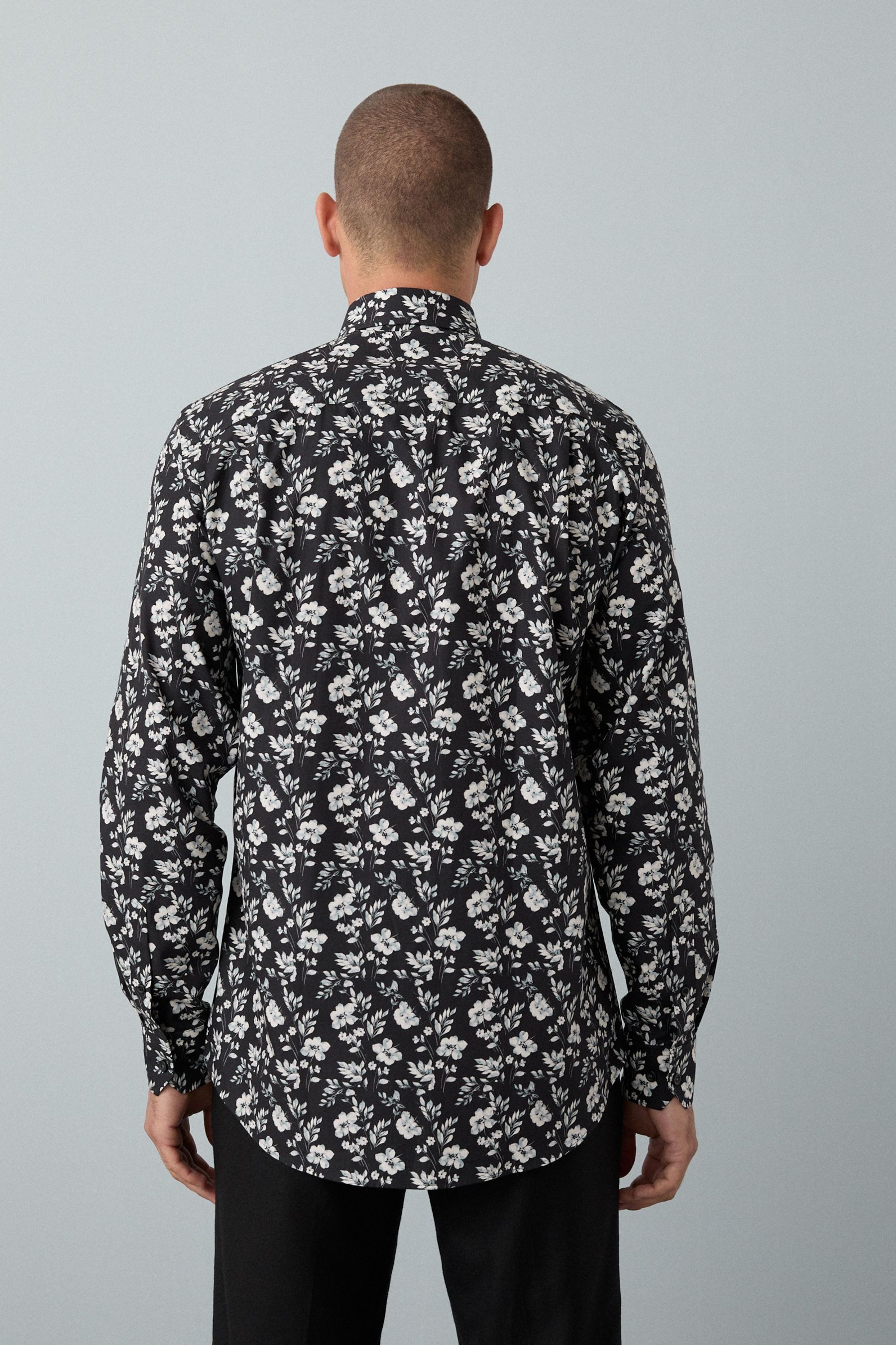 Next Businesshemd Formelles Regular Fit Langarm-Hemd mit Print (1-tlg) günstig online kaufen