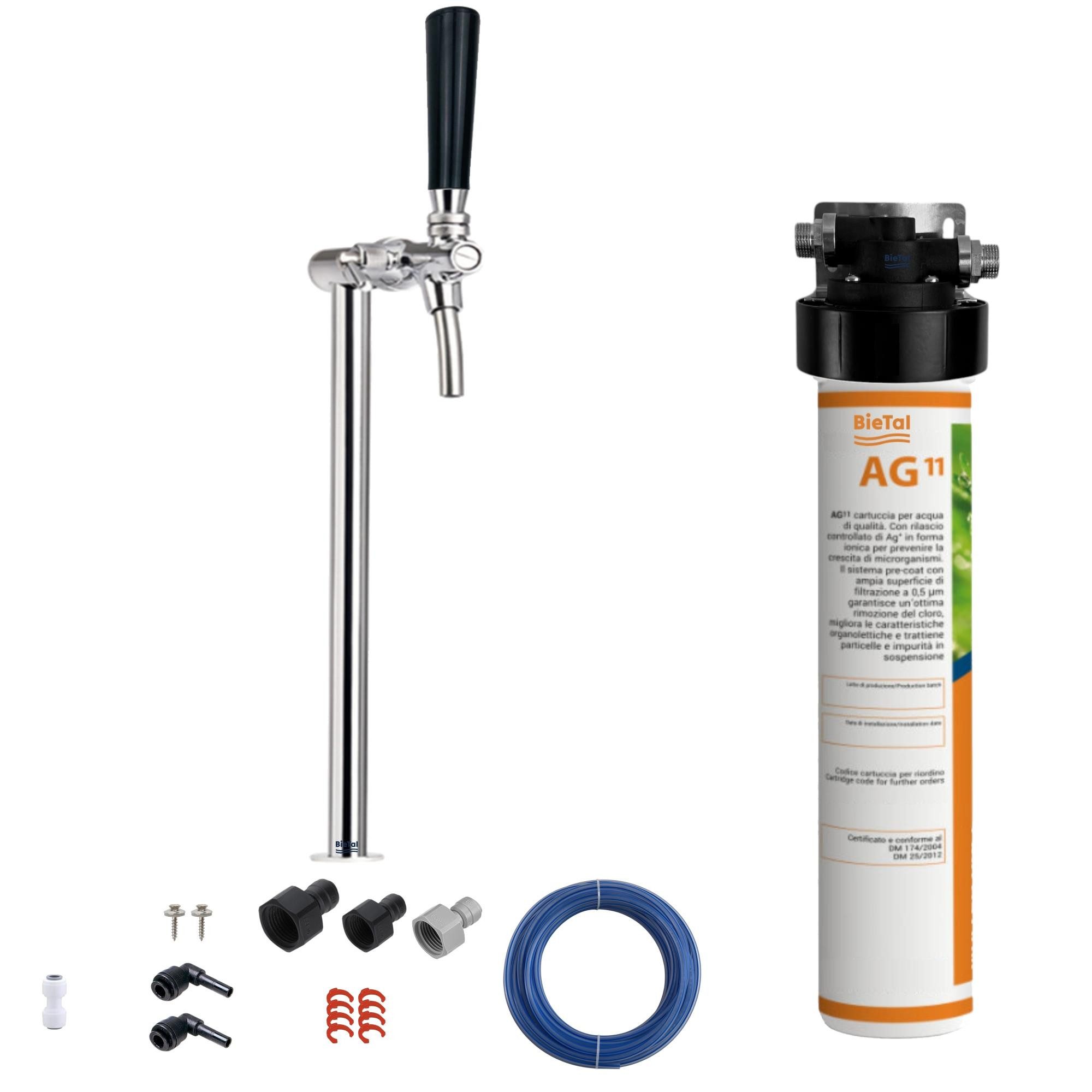Wasserfilter BieTal® Untertisch Trink Wasser Filtersystem Aktivkohle mit Wasserhahn