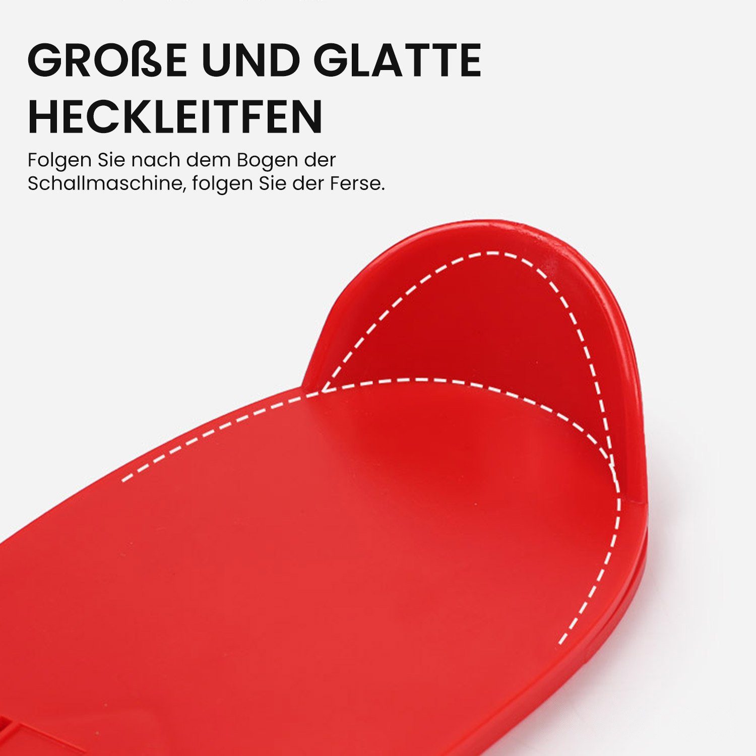 Coole Rot Schuhgrößenmesser Fußmessgerät Gadget, Unisex (1-tlg) Messlatte Daisred