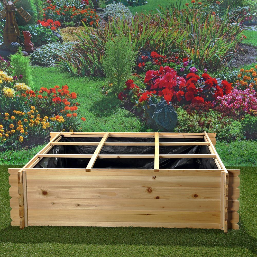 Melko Hochbeet Garten Hochbeet Blumenkasten Gemüsebeet Kräuterbeet Pflanzka günstig online kaufen