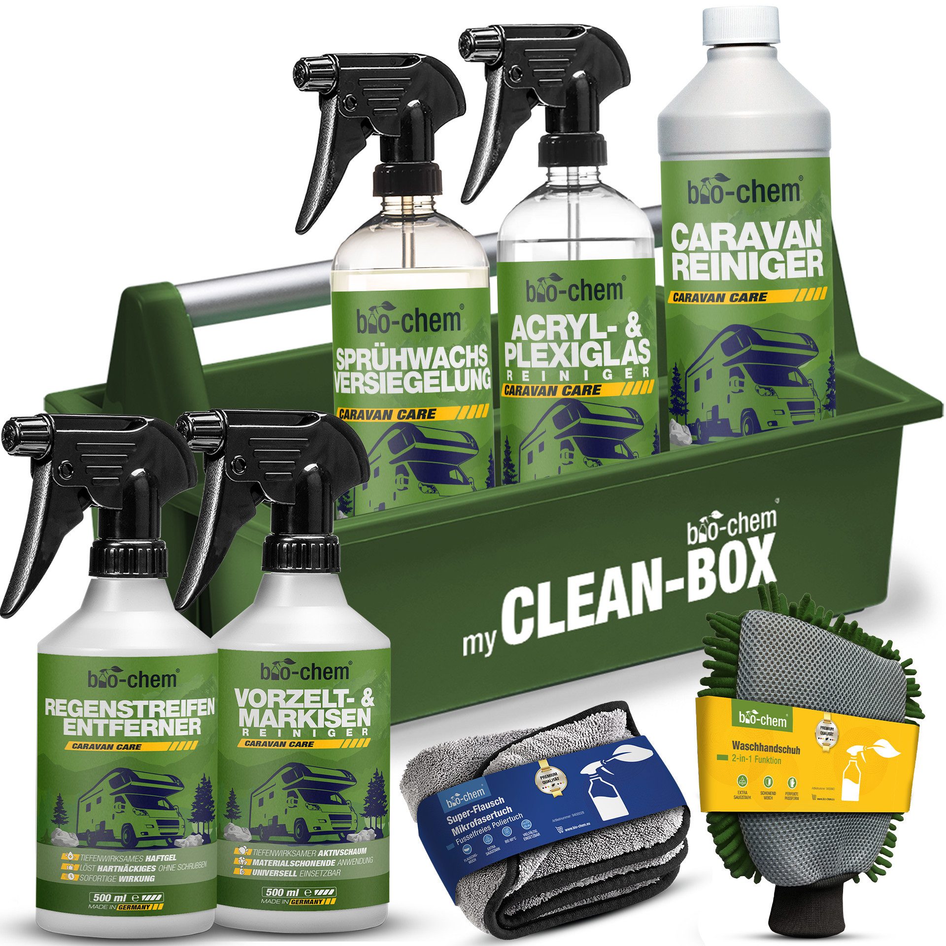 bio-chem Wohnmobil Pflege-Set Premium: Reinigung & Schutz 8-teilig Auto-Reinigungsmittel