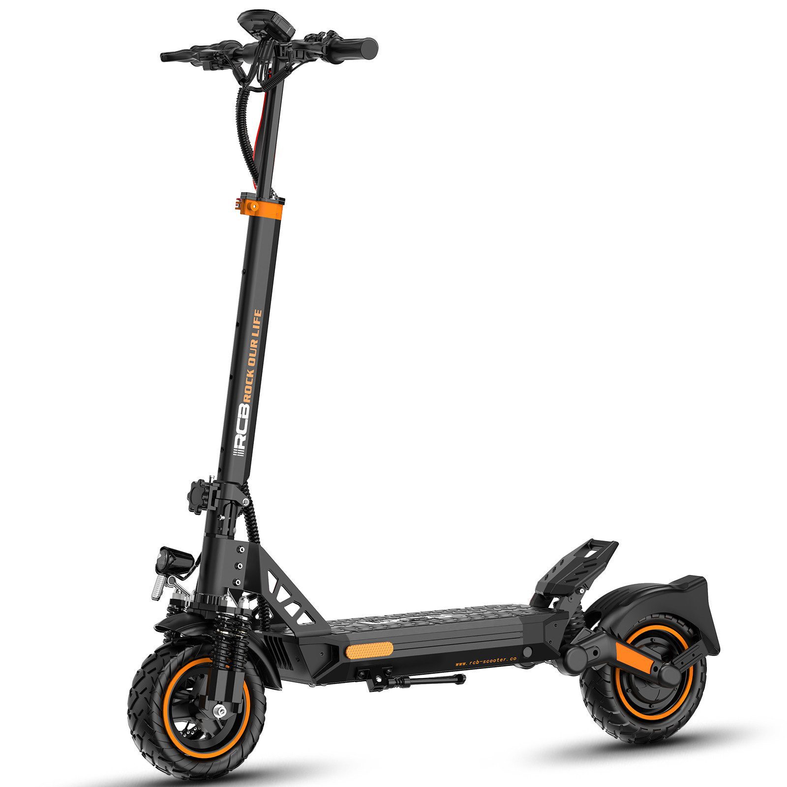 RCB E-Scooter D5/D5 PRO ABE Straßenzulassung, 90KM/120KM, Offroad Elektroroller, 500,00 W, APP, klappbar, bis zu 100 km Reichweite, 10-Zoll Reifen