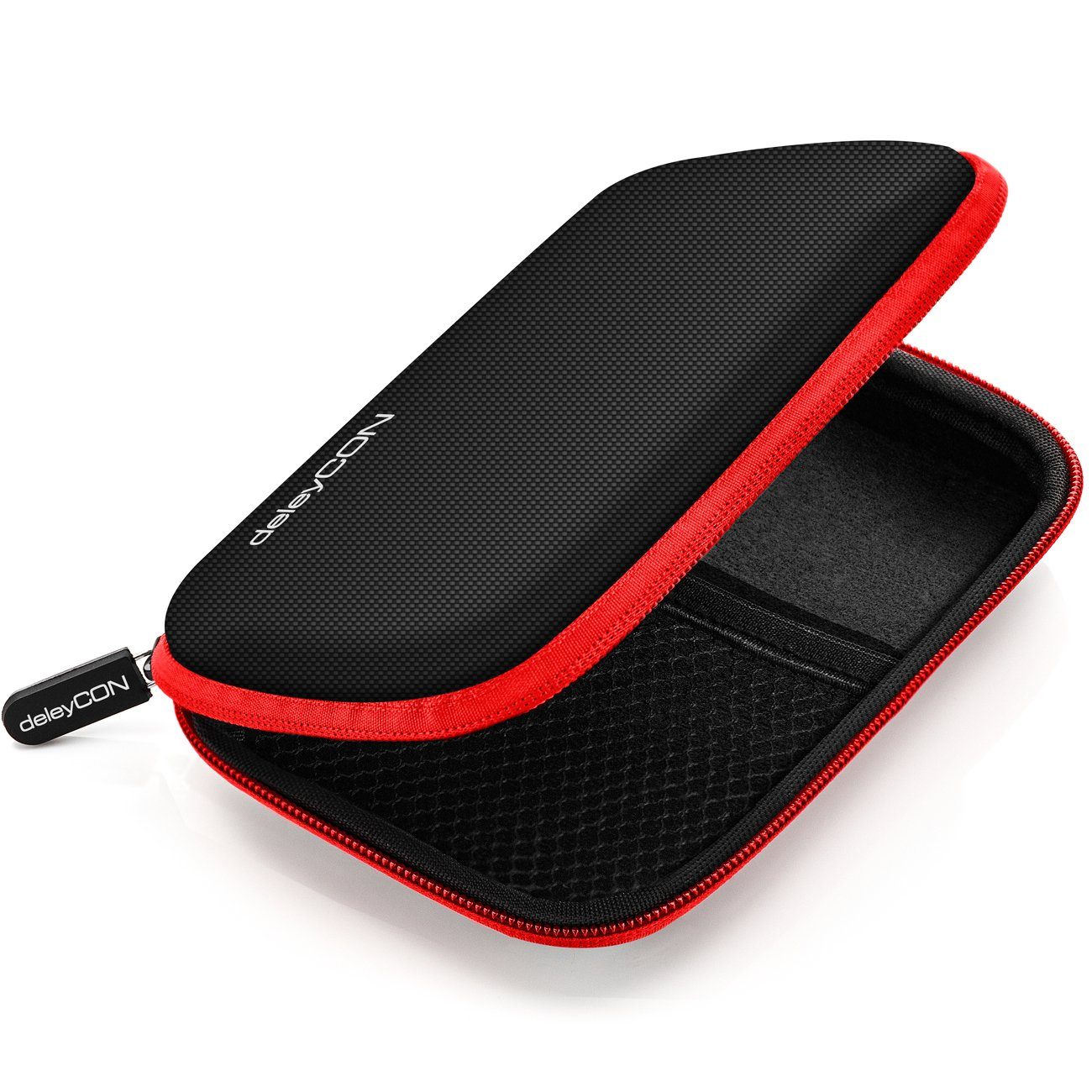 deleyCON Festplattentasche deleyCON Festplattentasche Case für 2,5 Zoll" HDD SSD 2 Fächer