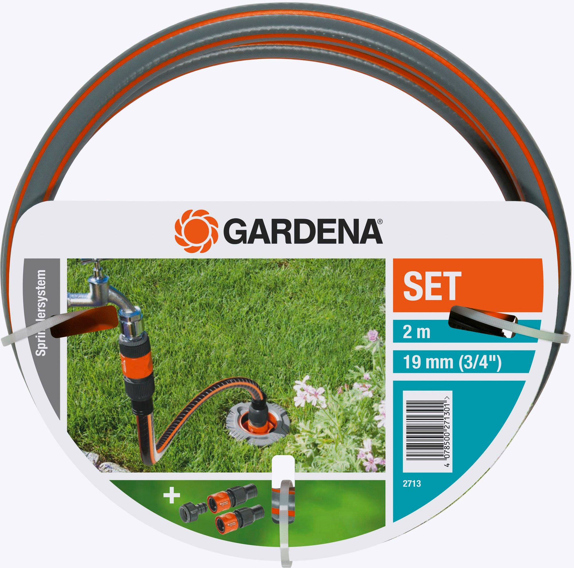 GARDENA Bewässerungssystem GARDENA Profi-System Anschlussgarnitur Pipeline Sprinkler