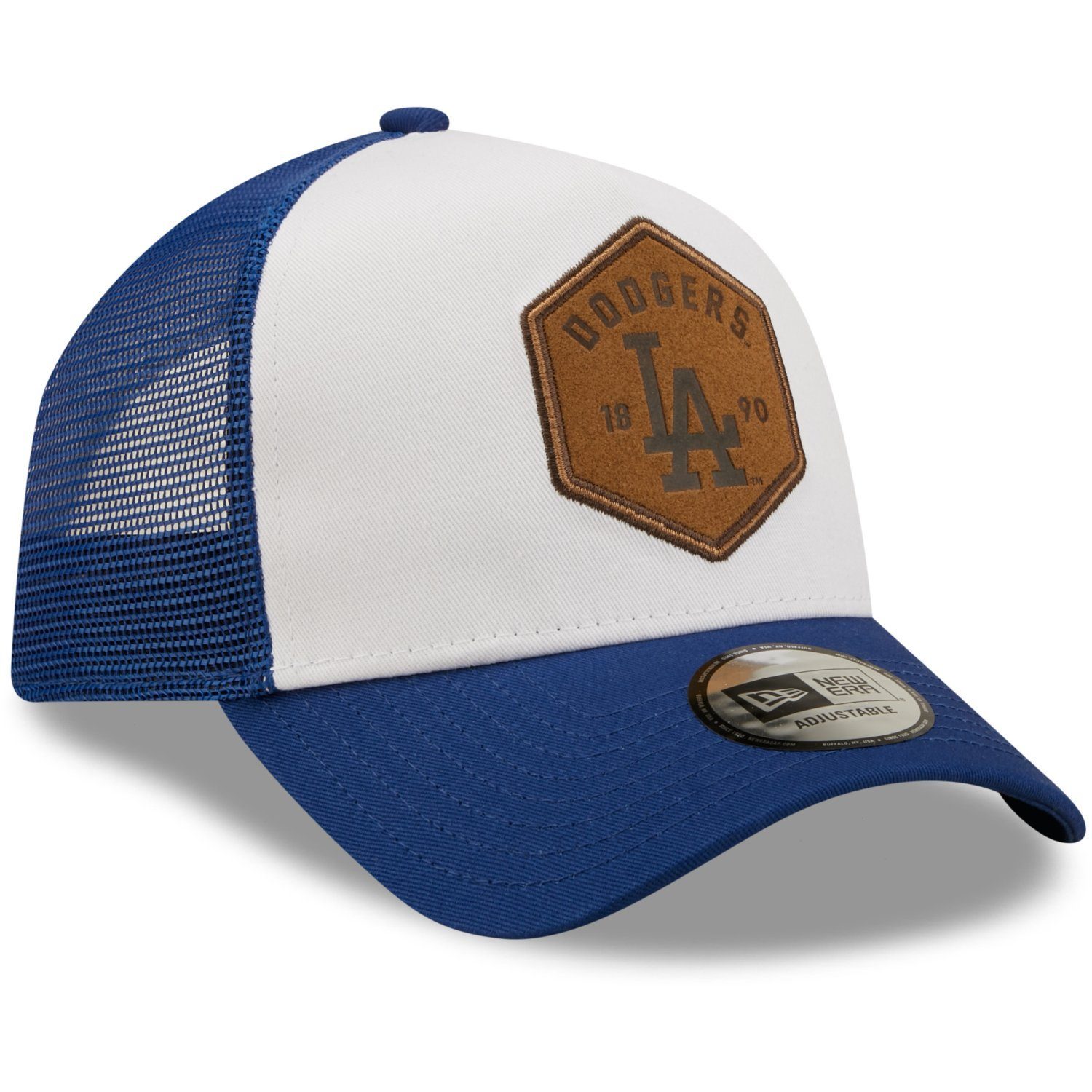 New Era Trucker Cap AFrame Trucker TEAM PATCH Los Angeles Dodgers